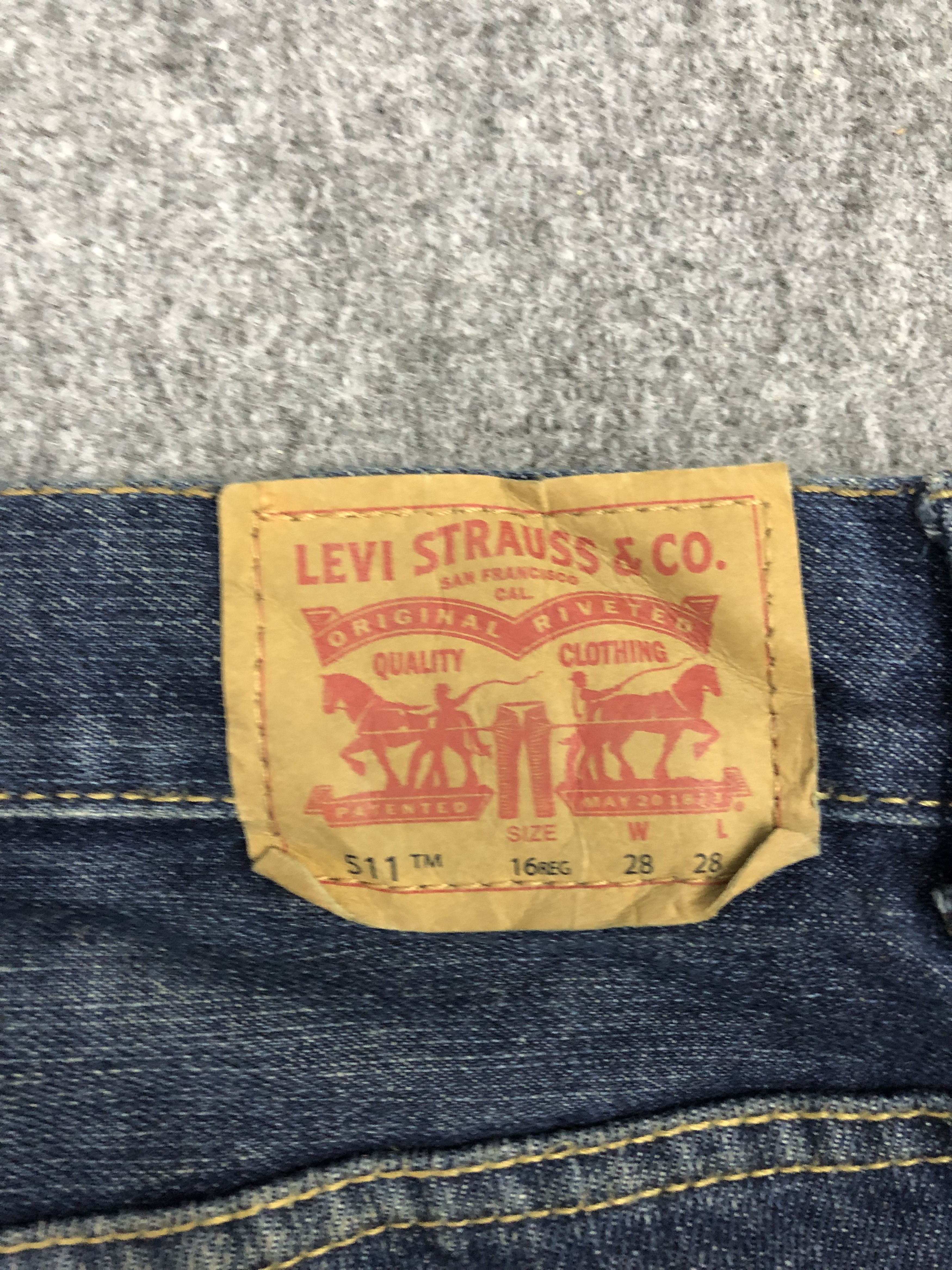 Levi's Vintage Levis 511 Slim Fit Denim DP1220 Size US 31 - 5 Thumbnail