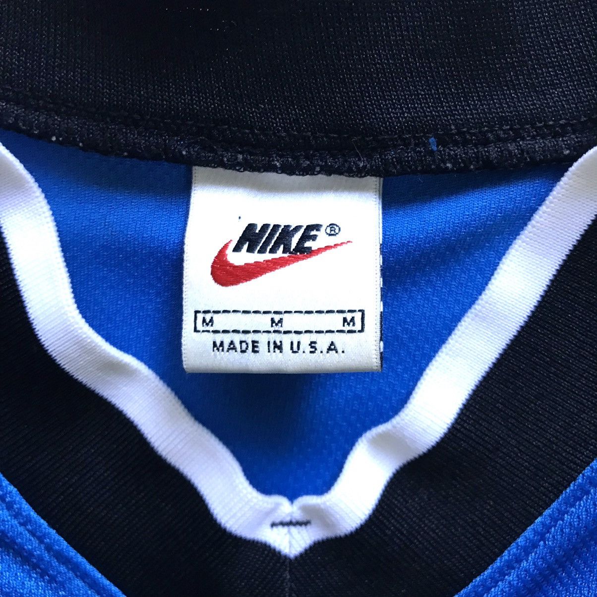 Nike × Vintage Vintage 90’s Nike Big Logo Tee Jersey Made in USA Size US M / EU 48-50 / 2 - 5 Thumbnail
