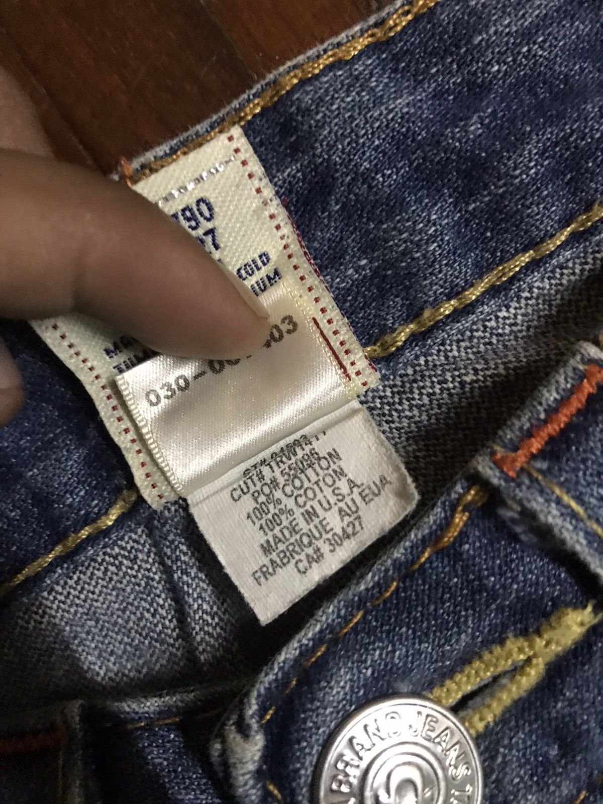 True Religion × Vintage True Religion flare jeans boot cut Size 29" - 5 Thumbnail