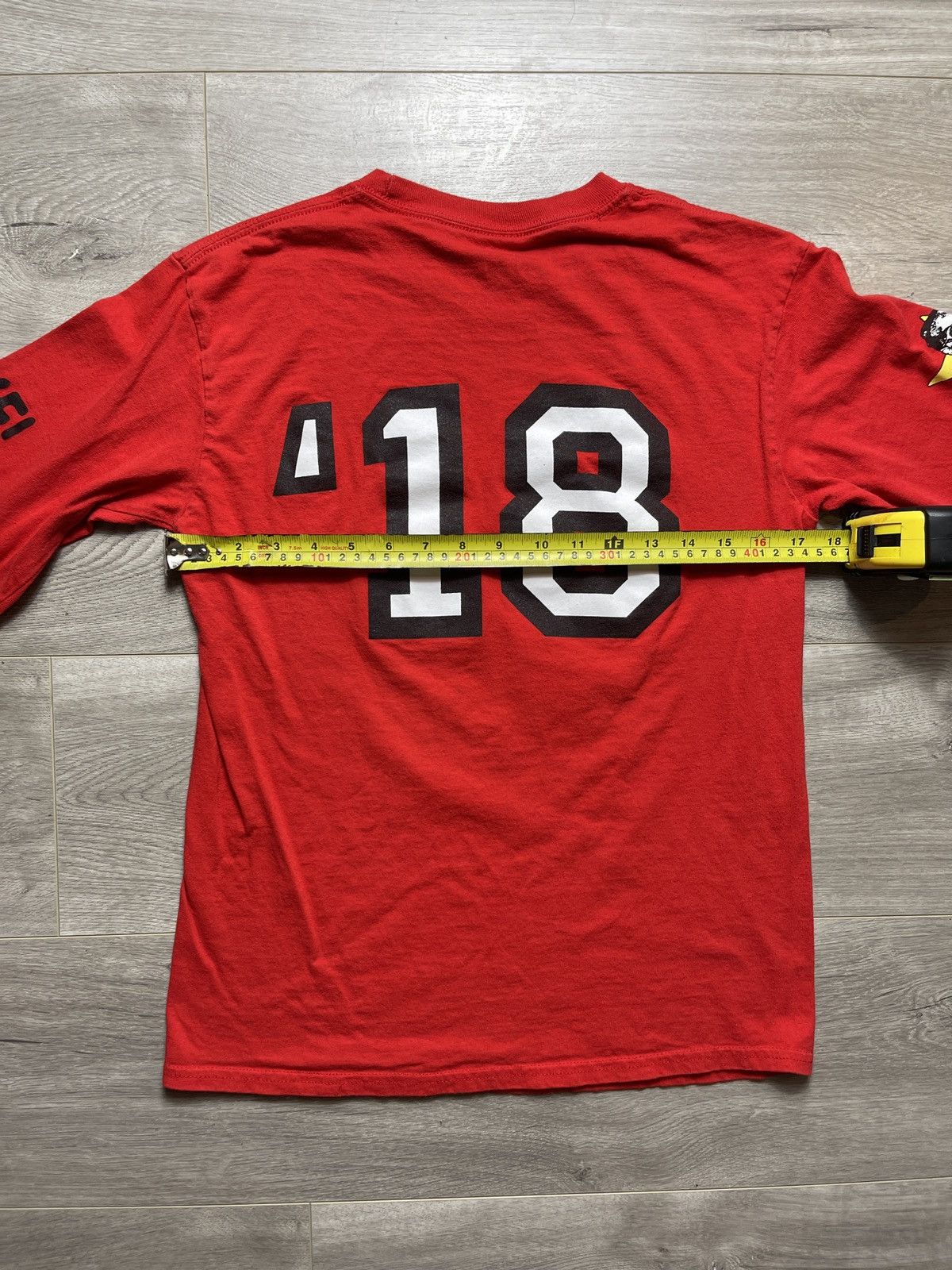 Drake × Rap Tees 2018 Aubrey and The Three Migos Takeoff Red Long Sleeve Size US S / EU 44-46 / 1 - 7 Thumbnail