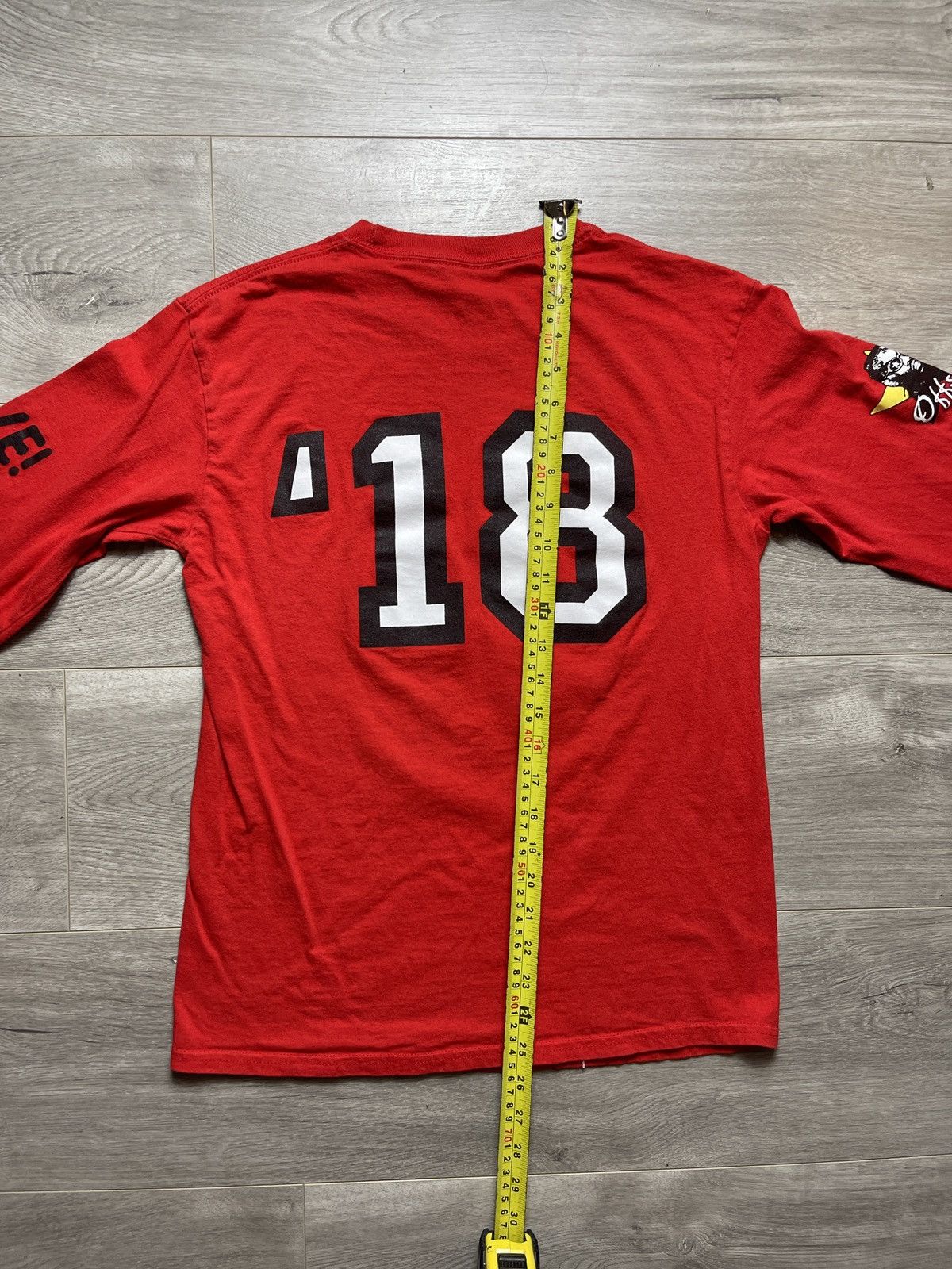 Drake × Rap Tees 2018 Aubrey and The Three Migos Takeoff Red Long Sleeve Size US S / EU 44-46 / 1 - 8 Thumbnail