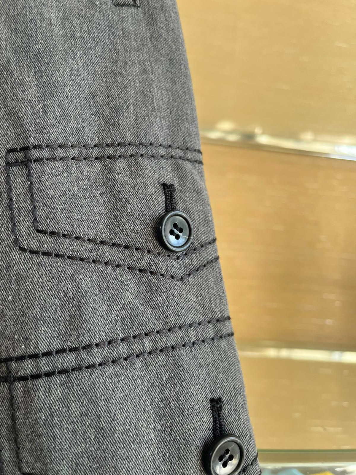Comme des Garcons Black CDG Black Drop Crotch Pants in Washed Black Size US 32 / EU 48 - 18 Thumbnail