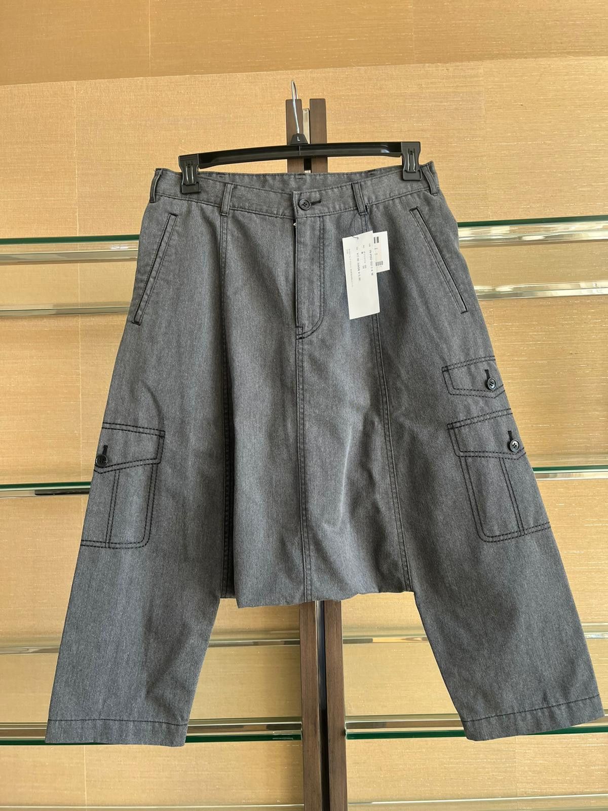 Comme des Garcons Black CDG Black Drop Crotch Pants in Washed Black Size US 32 / EU 48 - 4 Thumbnail