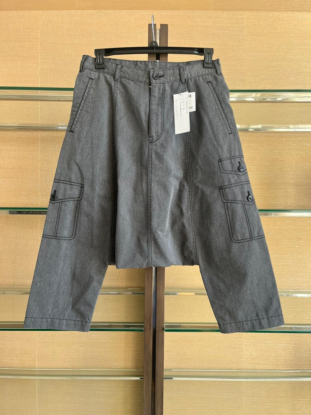 Comme des Garcons Black CDG Black Drop Crotch Pants in Washed Black Size US 32 / EU 48 - 1 Thumbnail