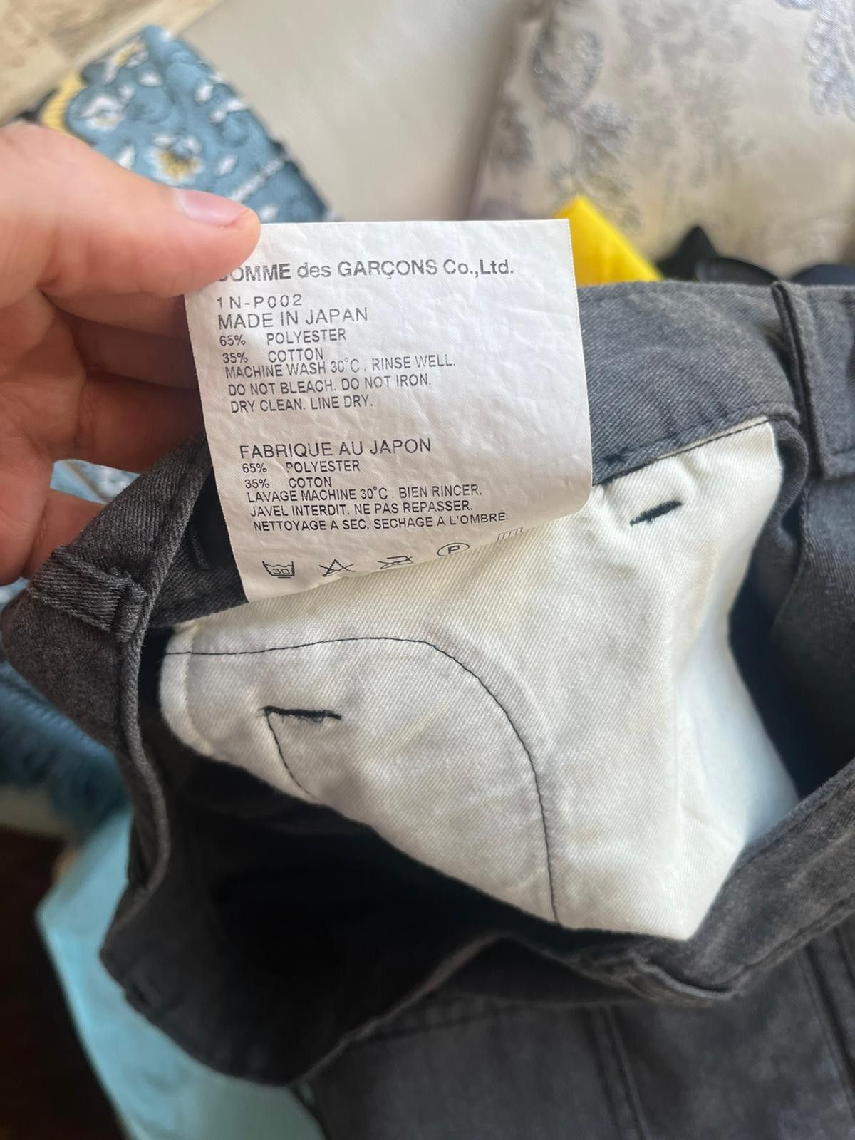 Comme des Garcons Black CDG Black Drop Crotch Pants in Washed Black Size US 32 / EU 48 - 19 Thumbnail