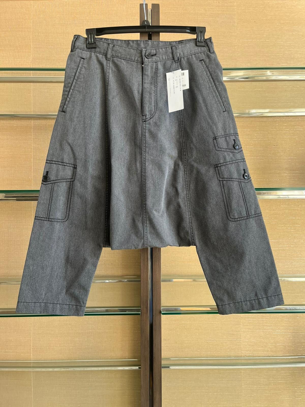 Comme des Garcons Black CDG Black Drop Crotch Pants in Washed Black Size US 32 / EU 48 - 2 Thumbnail