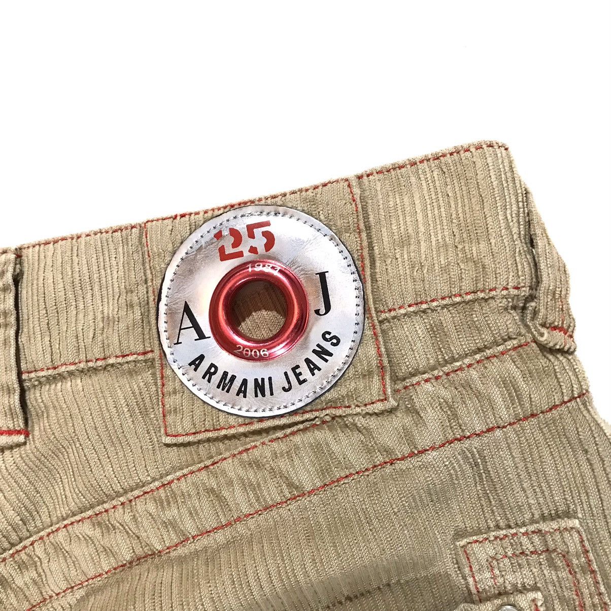 Armani × Vintage Vintage Y2K Corduroy Velvet Armani Jeans Pants Size US 33 - 7 Thumbnail