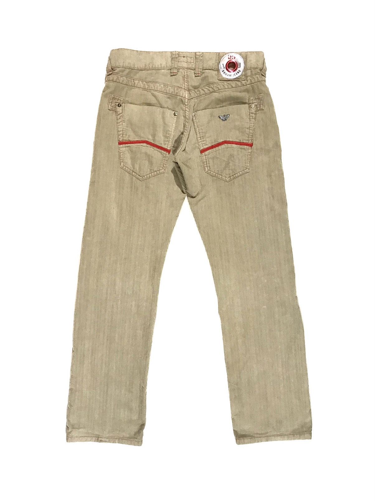 Armani × Vintage Vintage Y2K Corduroy Velvet Armani Jeans Pants Size US 33 - 2 Thumbnail