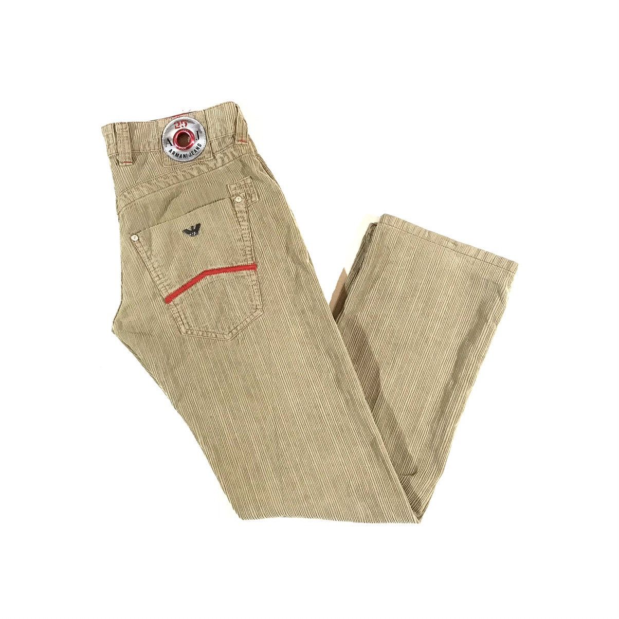 Armani × Vintage Vintage Y2K Corduroy Velvet Armani Jeans Pants Size US 33 - 1 Thumbnail