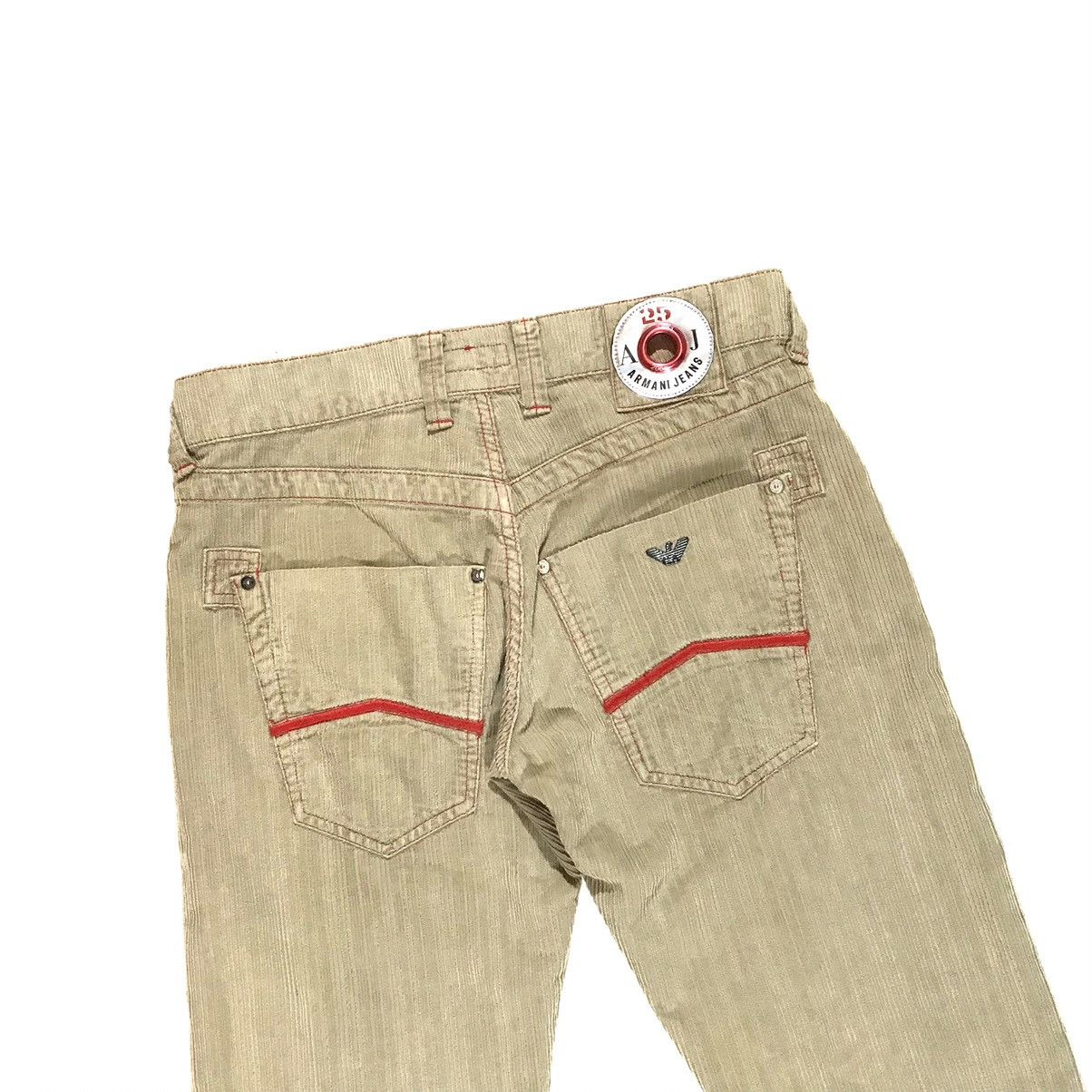Armani × Vintage Vintage Y2K Corduroy Velvet Armani Jeans Pants Size US 33 - 6 Thumbnail