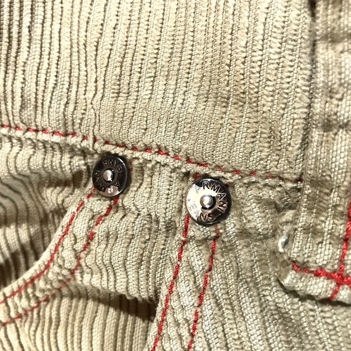 Armani × Vintage Vintage Y2K Corduroy Velvet Armani Jeans Pants Size US 33 - 11 Thumbnail