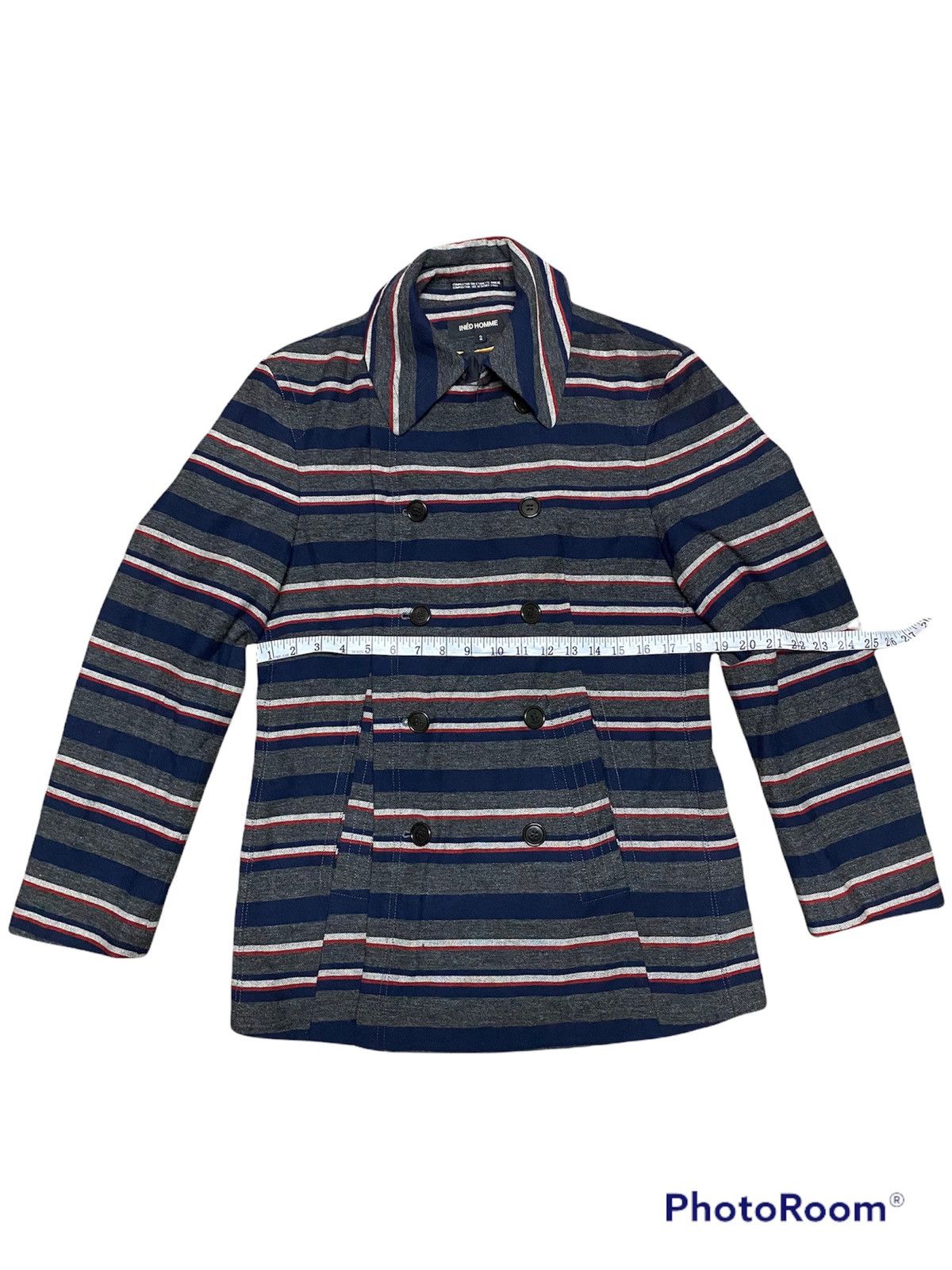 Japanese Brand × Vintage × Yohji Yamamoto Vintage ined Homme Yohji Yamamoto Breasted Wool Jacket Size US L / EU 52-54 / 3 - 10 Thumbnail