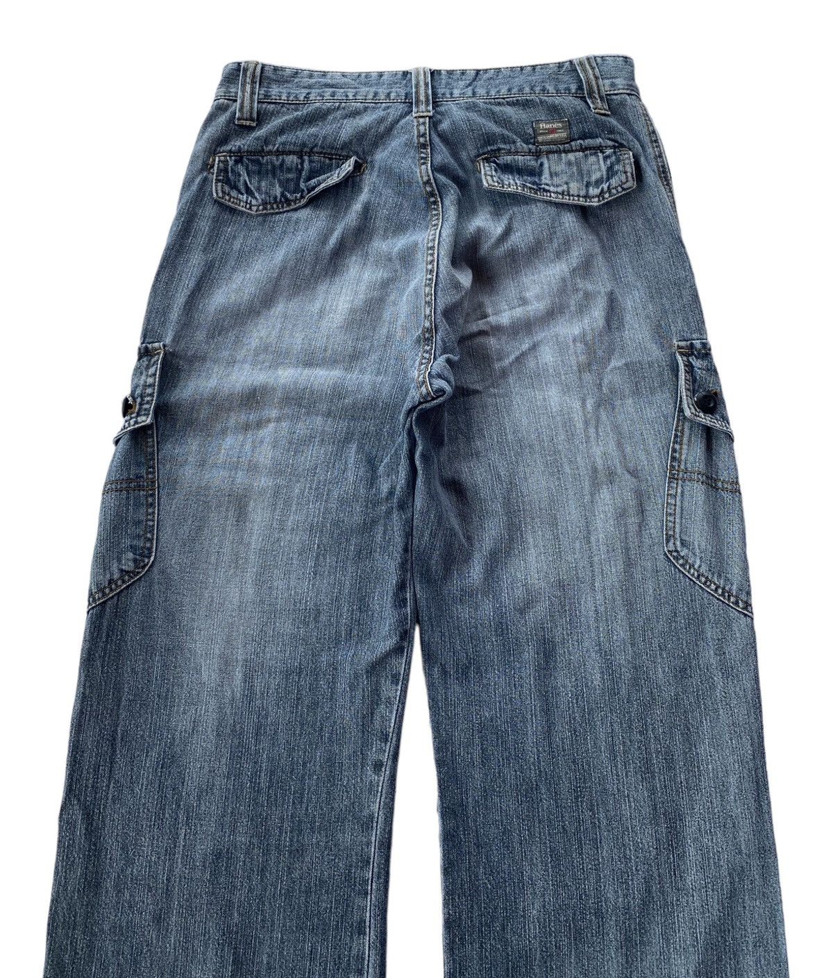 VINTAGE HANES USA MULTI POCKET DENIM BAGGY CARGO JEANS