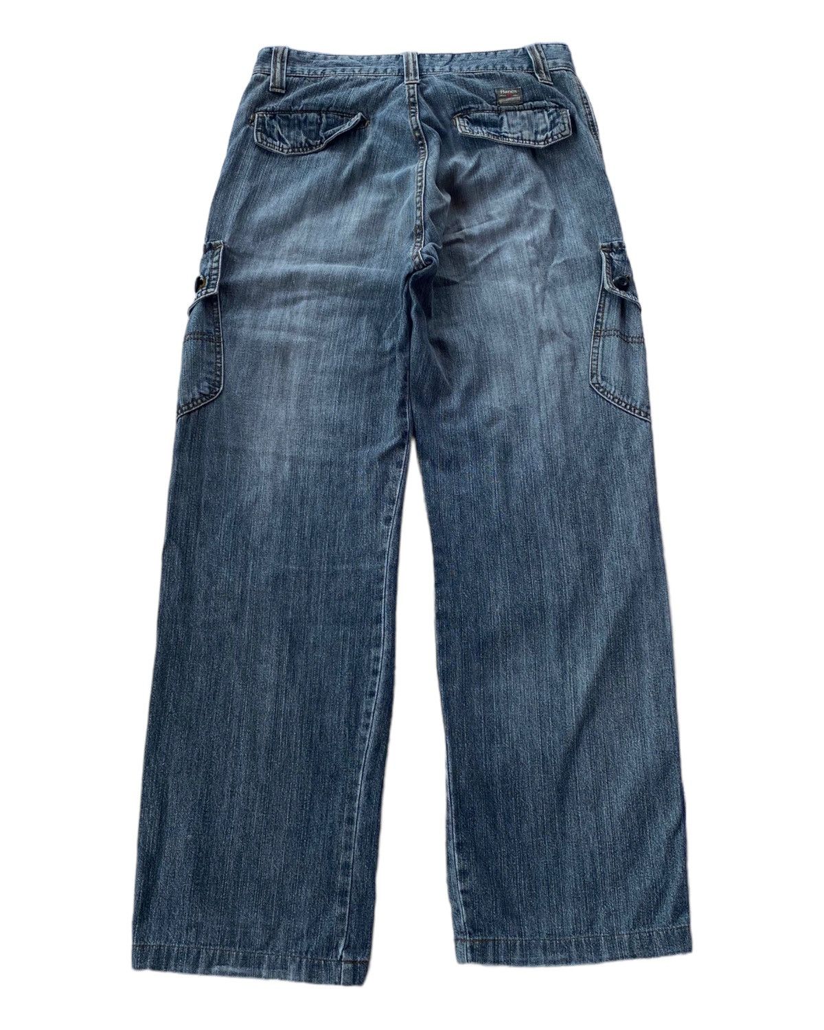 Hanes VINTAGE HANES USA MULTI POCKET DENIM BAGGY CARGO JEANS Size US 30 / EU 46 - 2 Thumbnail