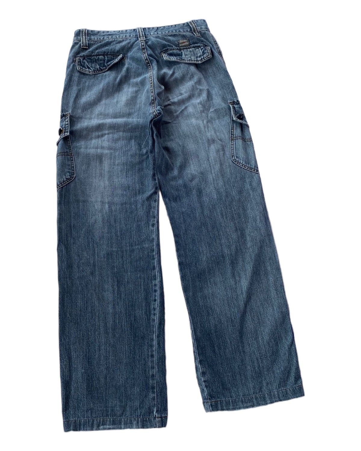 Hanes VINTAGE HANES USA MULTI POCKET DENIM BAGGY CARGO JEANS Size US 30 / EU 46 - 6 Thumbnail
