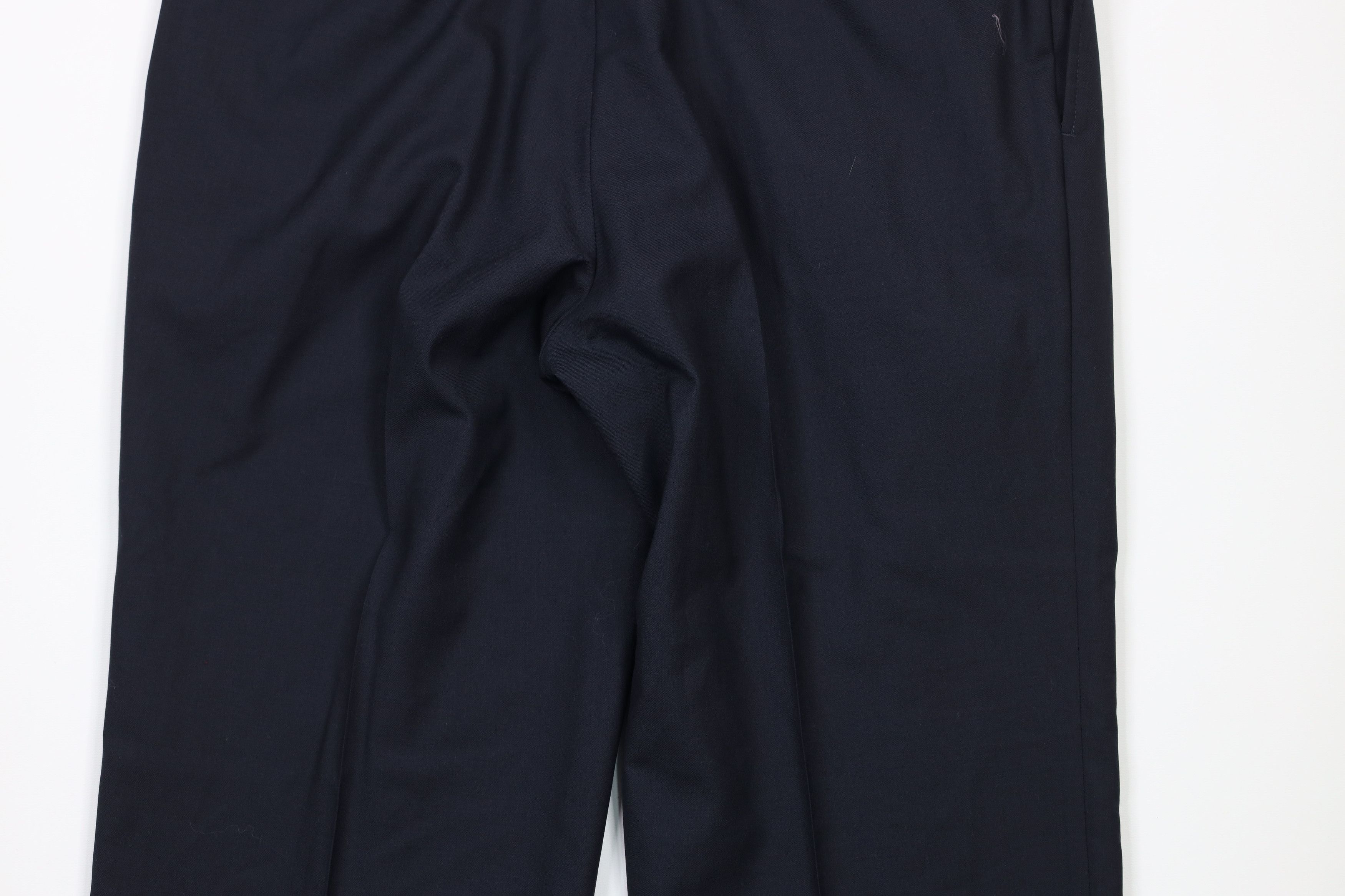 Ralph Lauren × Vintage Vintage Ralph Lauren Pleated Cuffed Wide Leg Wool Pants Size 36 - 10 Thumbnail