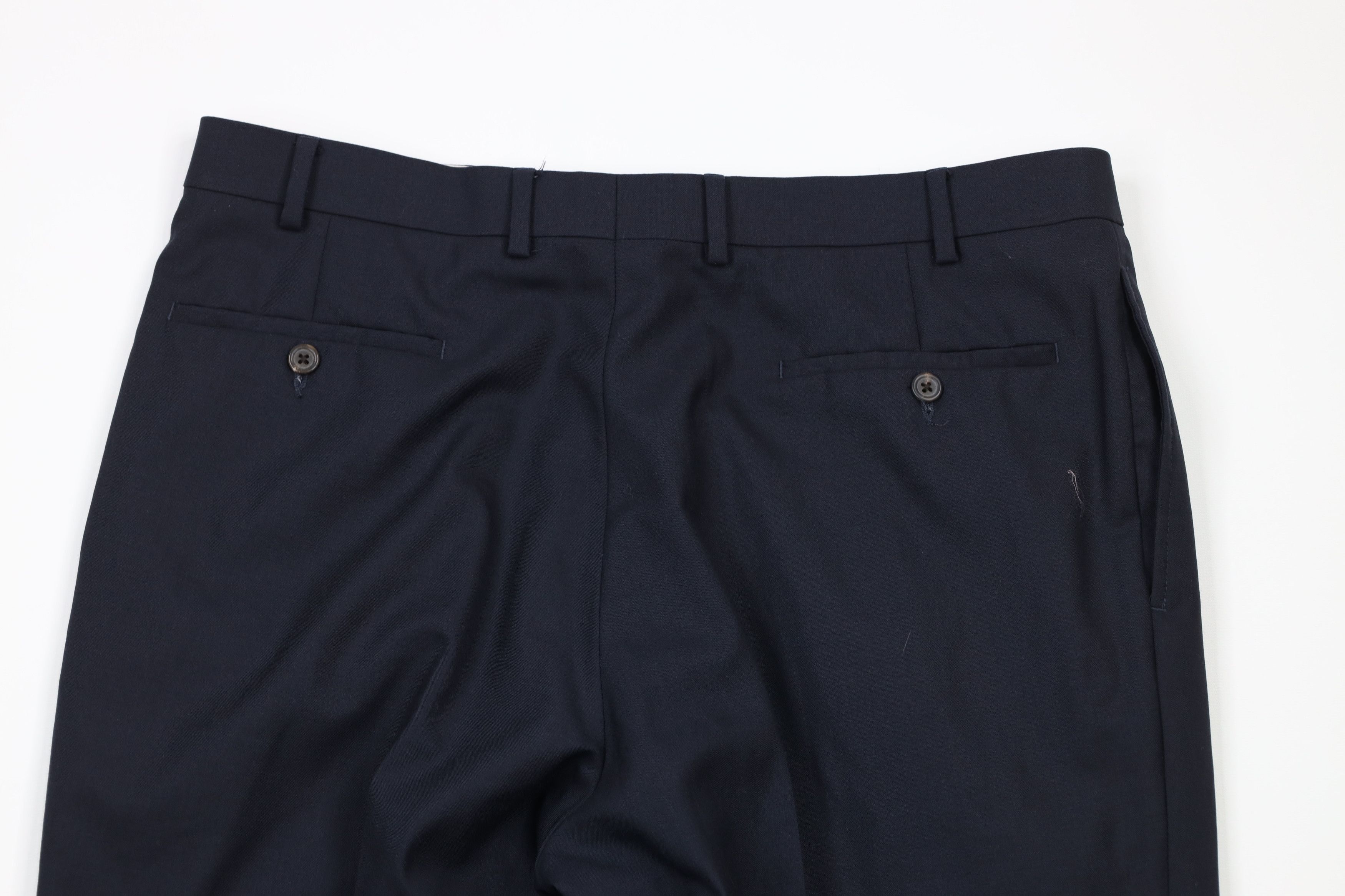 Ralph Lauren × Vintage Vintage Ralph Lauren Pleated Cuffed Wide Leg Wool Pants Size 36 - 9 Thumbnail