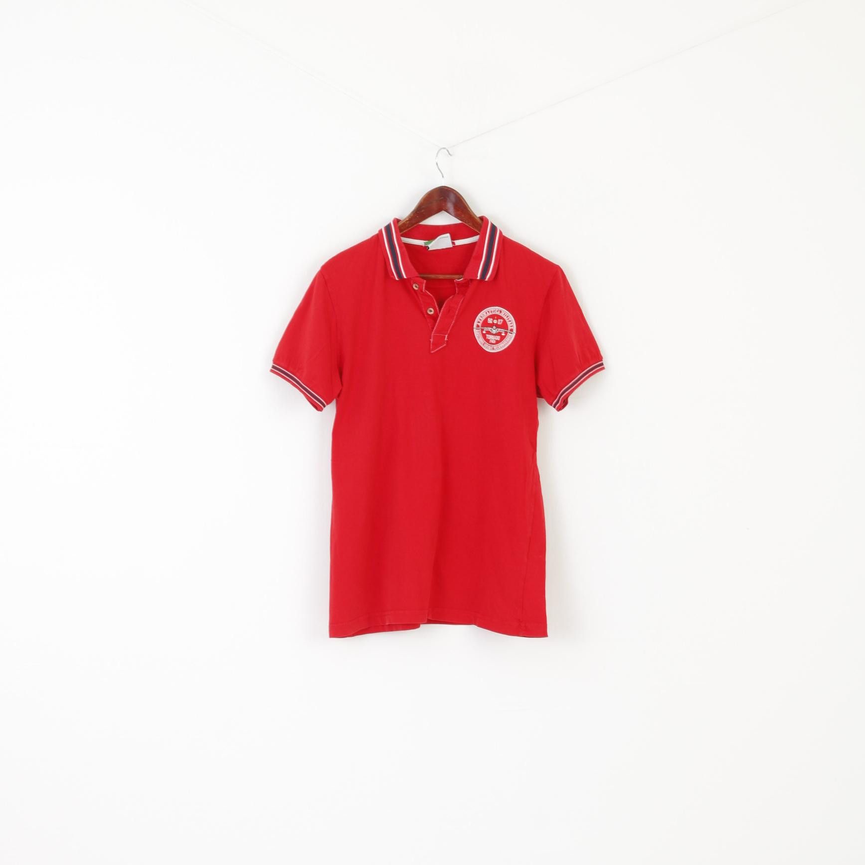 Aeronautica Militare Aeronautica Militare Men L (M) Polo Shirt Red Cotton 3703 Size US L / EU 52-54 / 3 - 2 Thumbnail