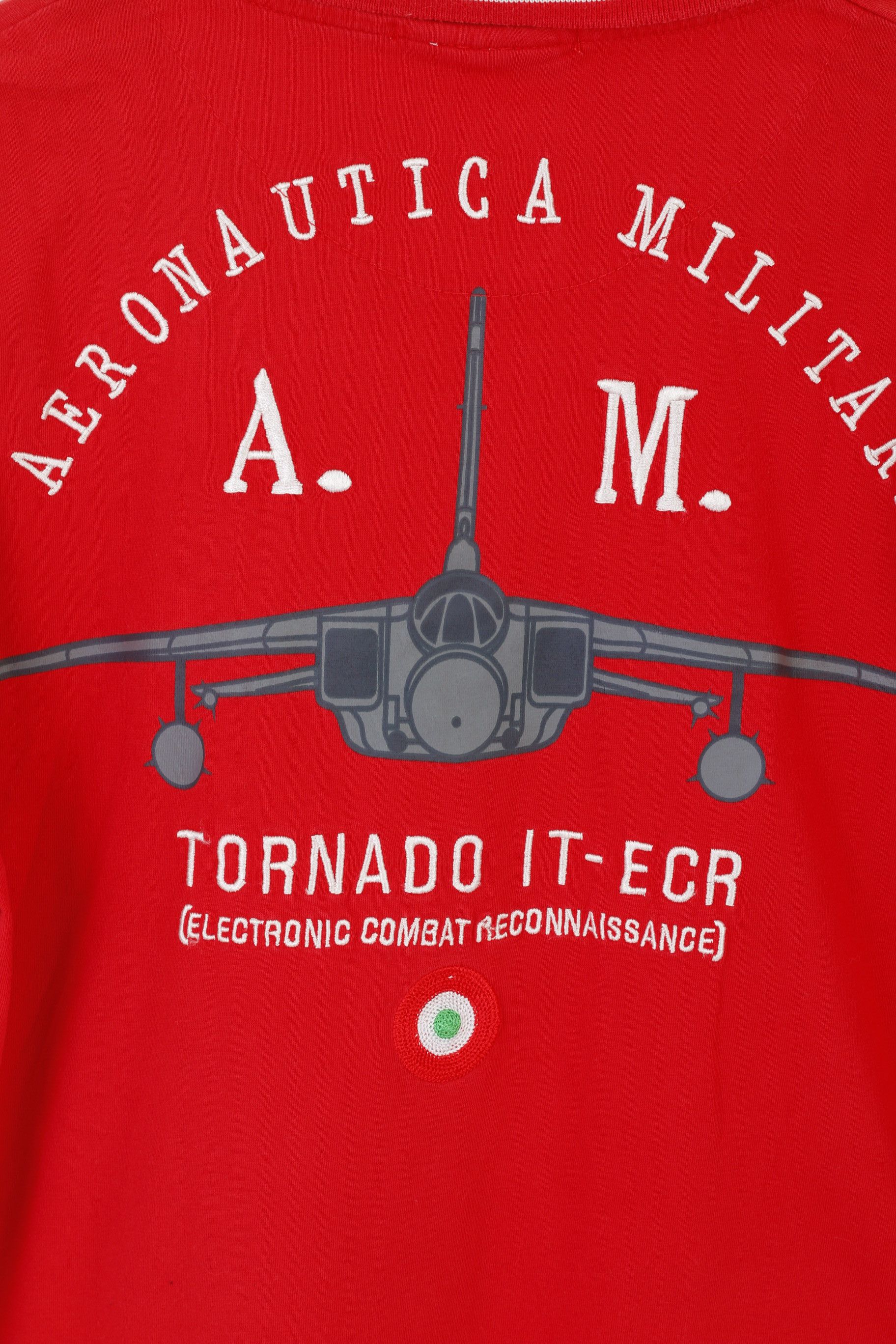 Aeronautica Militare Aeronautica Militare Men L (M) Polo Shirt Red Cotton 3703 Size US L / EU 52-54 / 3 - 6 Thumbnail