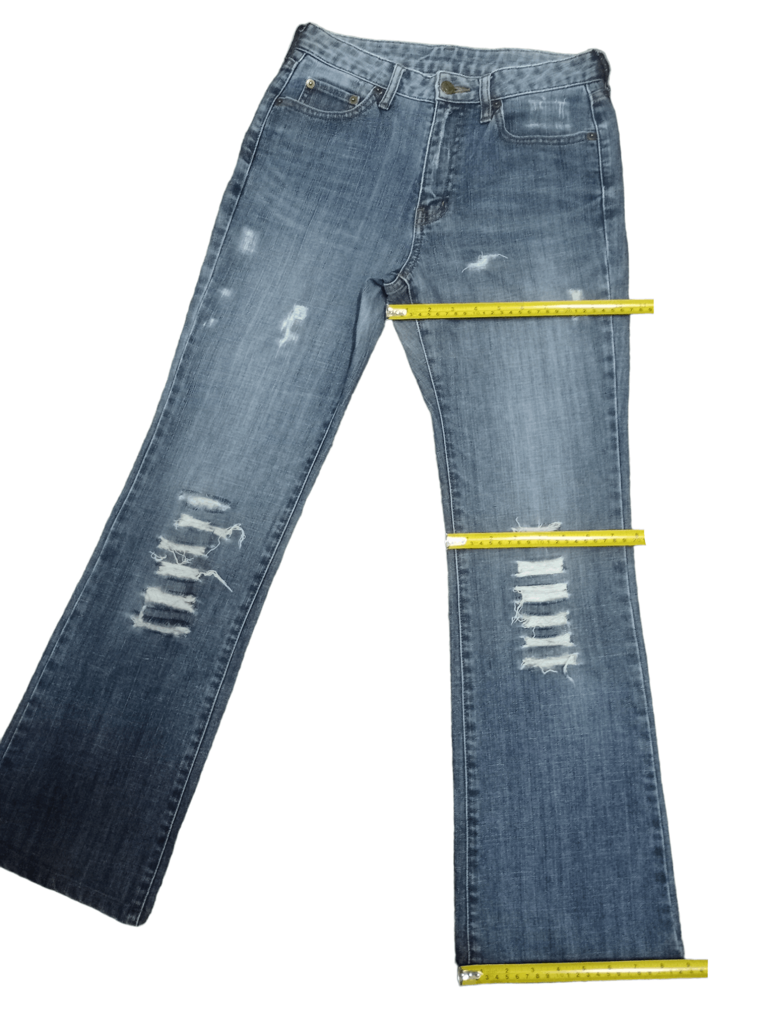 Japanese Brand × Uniqlo Vintage Japanese Uniqlo Blue Wash Flare Jeans 27x29 Size US 27 - 10 Thumbnail