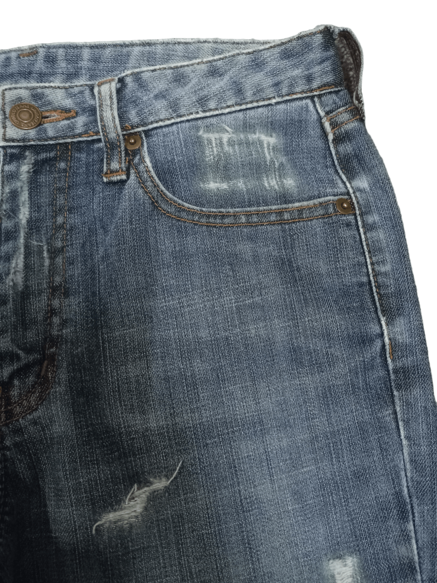 Japanese Brand × Uniqlo Vintage Japanese Uniqlo Blue Wash Flare Jeans 27x29 Size US 27 - 5 Thumbnail