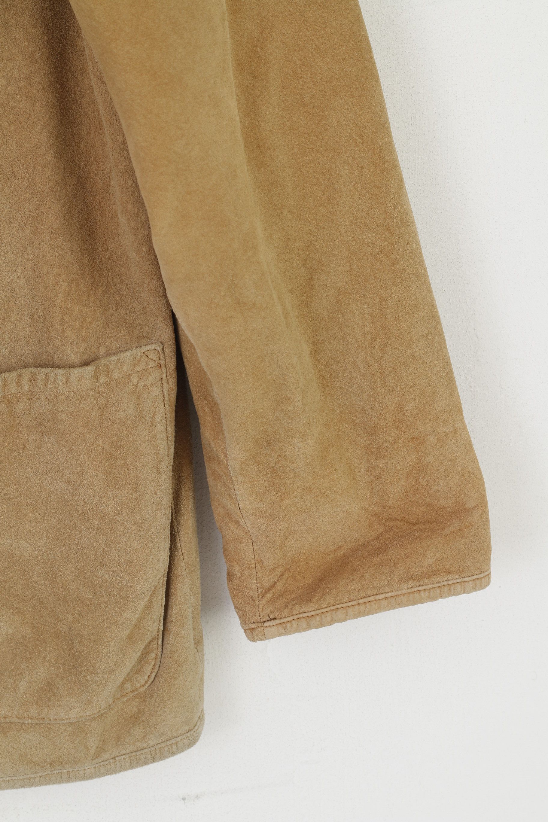 Vintage Distler Women 36 S Jacket Beige Leather Suede Tyrol 3704 Size S / US 4 / IT 40 - 4 Thumbnail