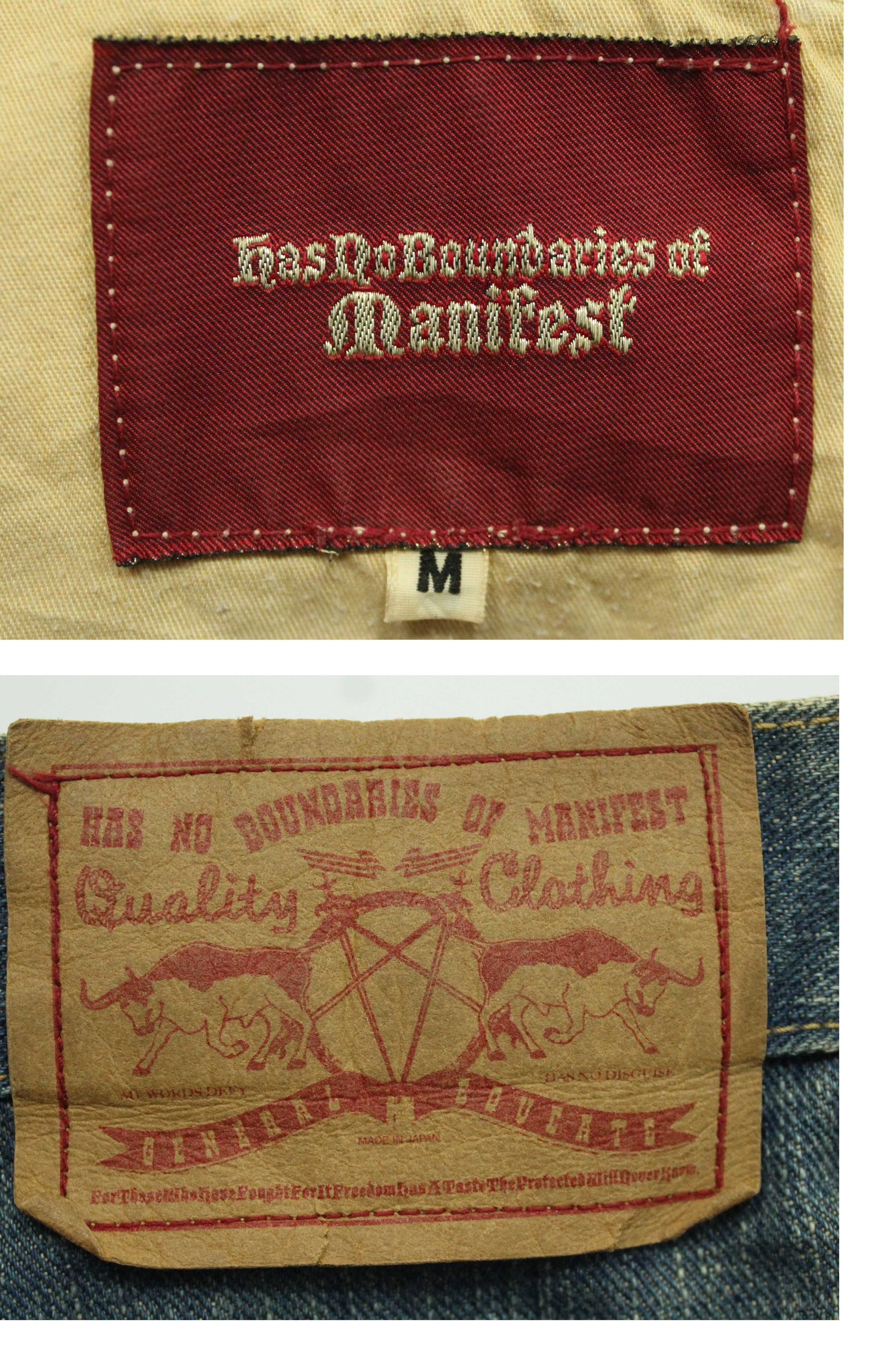 If Six Was Nine Rusty Pleated Denim Distressed Stain MANIFEST Denim Japan Size US 33 - 21 Thumbnail