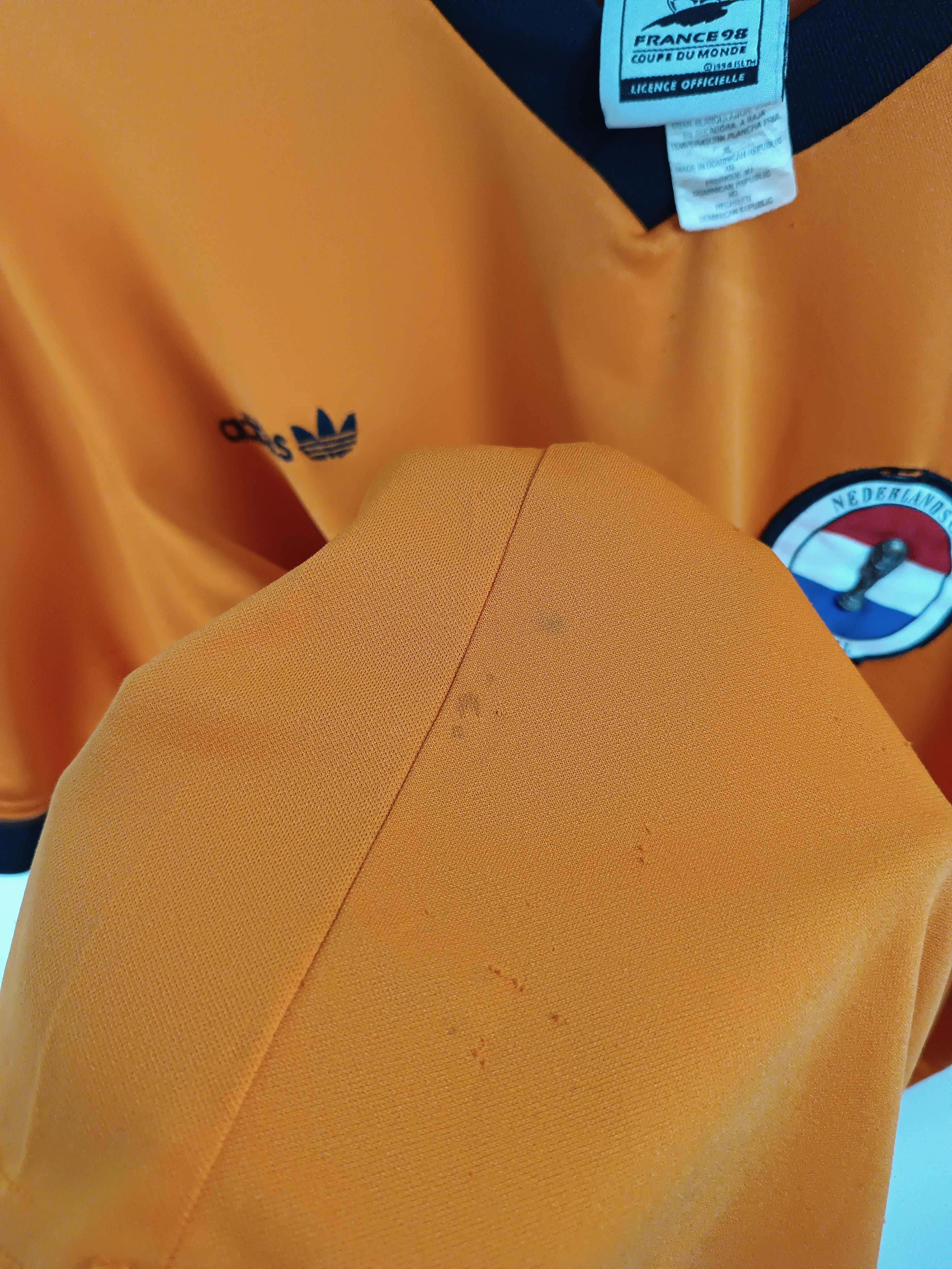 Adidas 🔥RARE🔥VINTAGE '98 ADIDAS NETHERLANDS TEAM JERSEY Size US XL / EU 56 / 4 - 13 Thumbnail