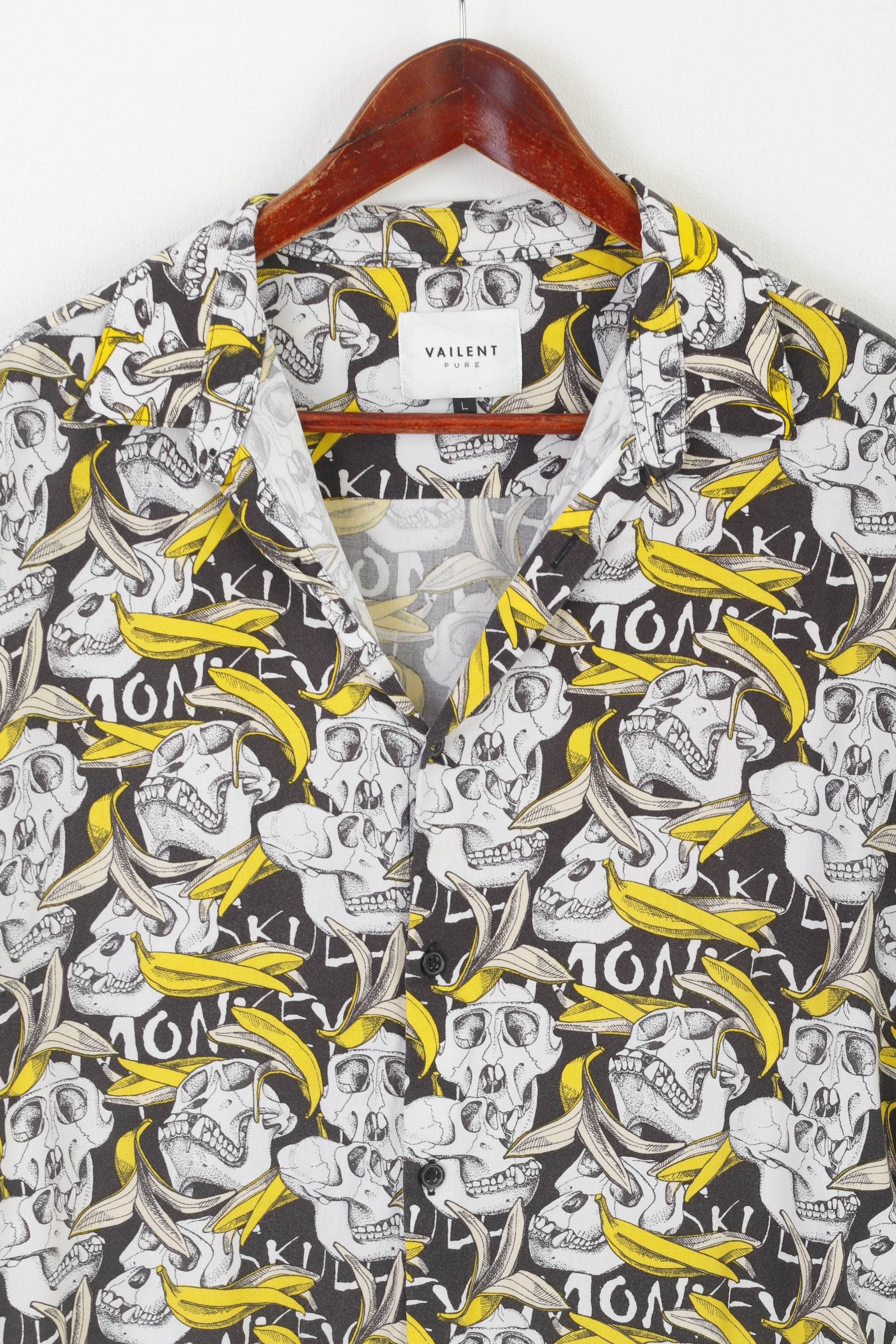 Vailent Vailent Pure Men L Casual Shirt White Viscose Sun 3711 Size US L / EU 52-54 / 3 - 3 Thumbnail