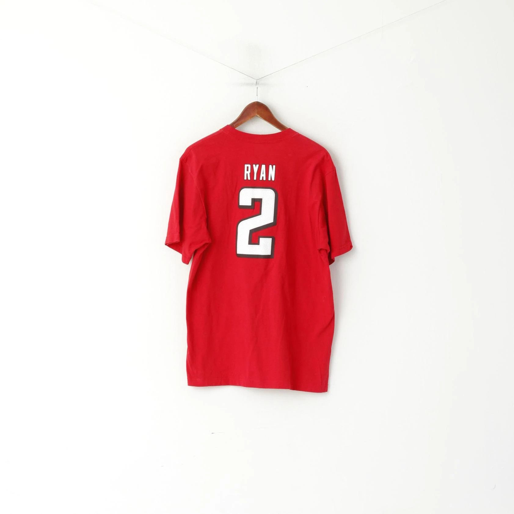 Reebok Reebok Men XL T- Shirt Red Cotton Atlanta Falcons 3714 Size US XL / EU 56 / 4 - 5 Thumbnail