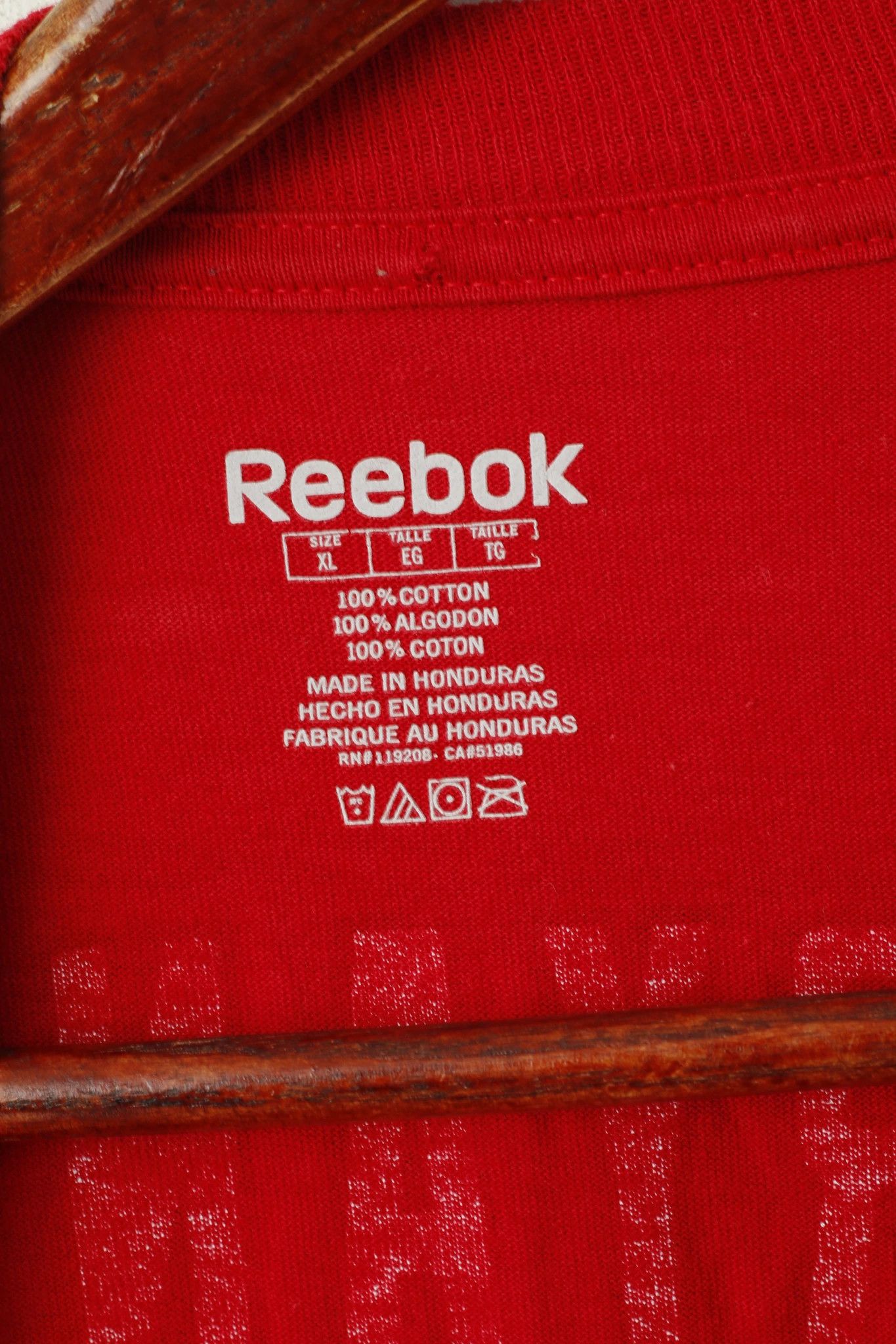 Reebok Reebok Men XL T- Shirt Red Cotton Atlanta Falcons 3714 Size US XL / EU 56 / 4 - 4 Thumbnail