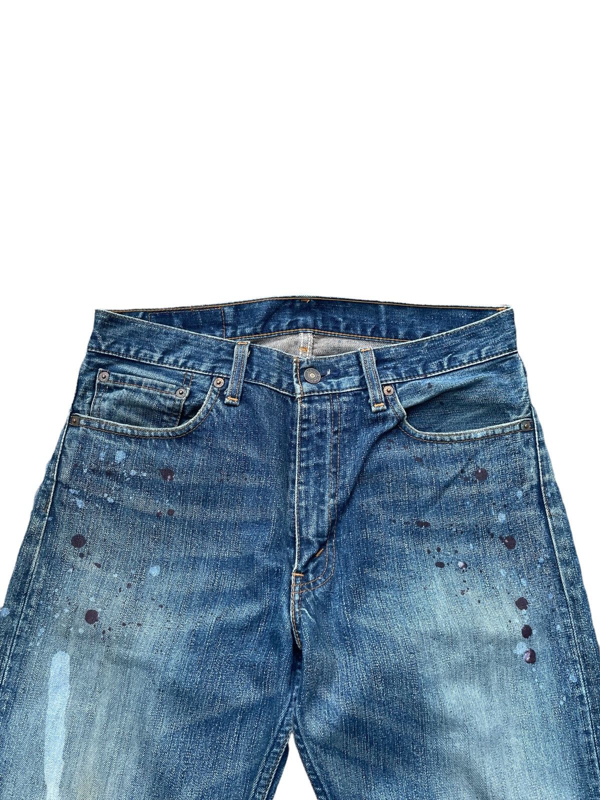 Levi's Vintage 2003 Levis 505 e Painted Denim Size US 33 - 8 Thumbnail