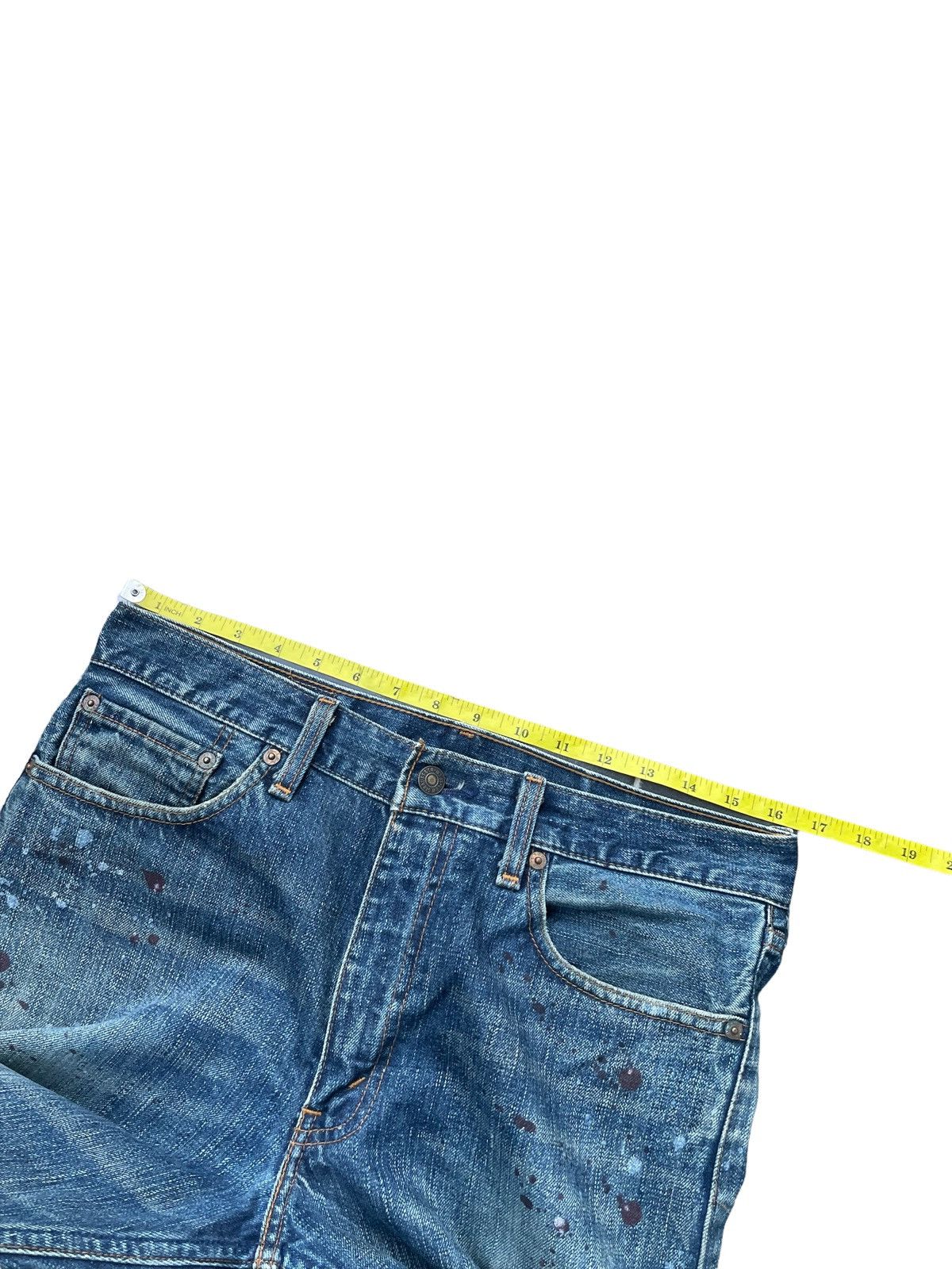 Levi's Vintage 2003 Levis 505 e Painted Denim Size US 33 - 2 Thumbnail