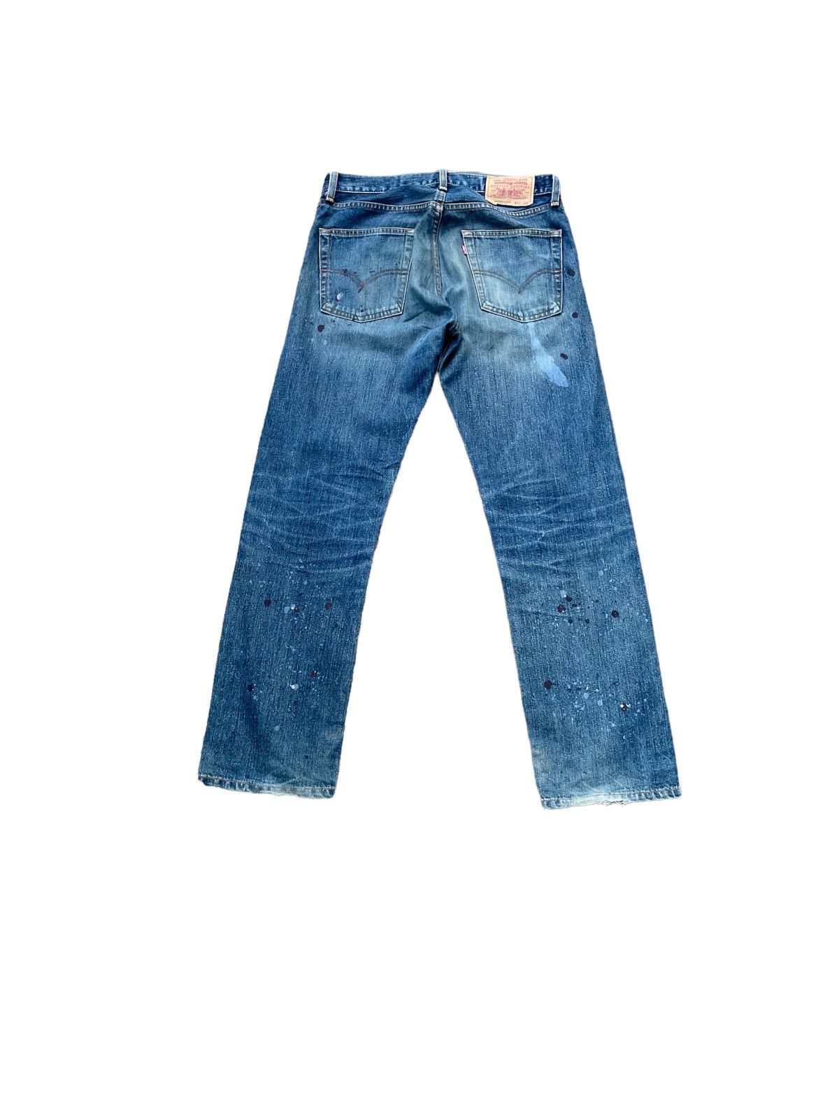 Levi's Vintage 2003 Levis 505 e Painted Denim Size US 33 - 9 Thumbnail