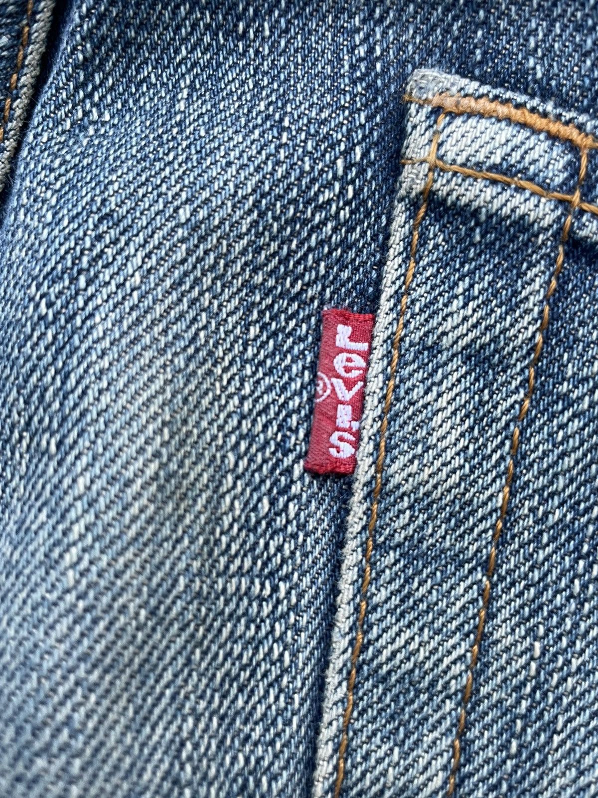 Levi's Vintage 2003 Levis 505 e Painted Denim Size US 33 - 14 Thumbnail