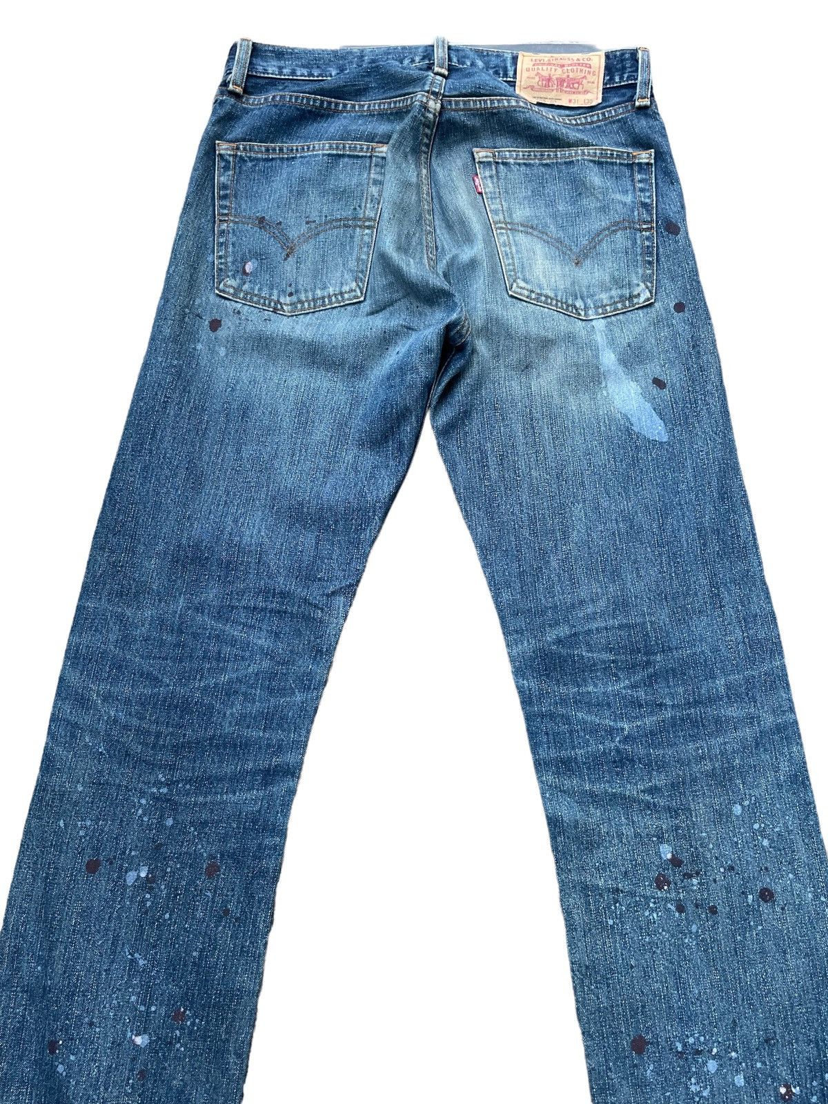 Levi's Vintage 2003 Levis 505 e Painted Denim Size US 33 - 10 Thumbnail