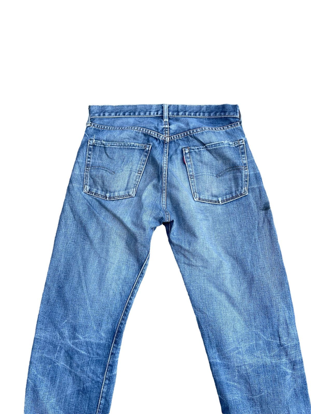 Levi's Vintage 2002 Levis 501 E 66 Model Distresed & Rework Size US 33 - 10 Thumbnail
