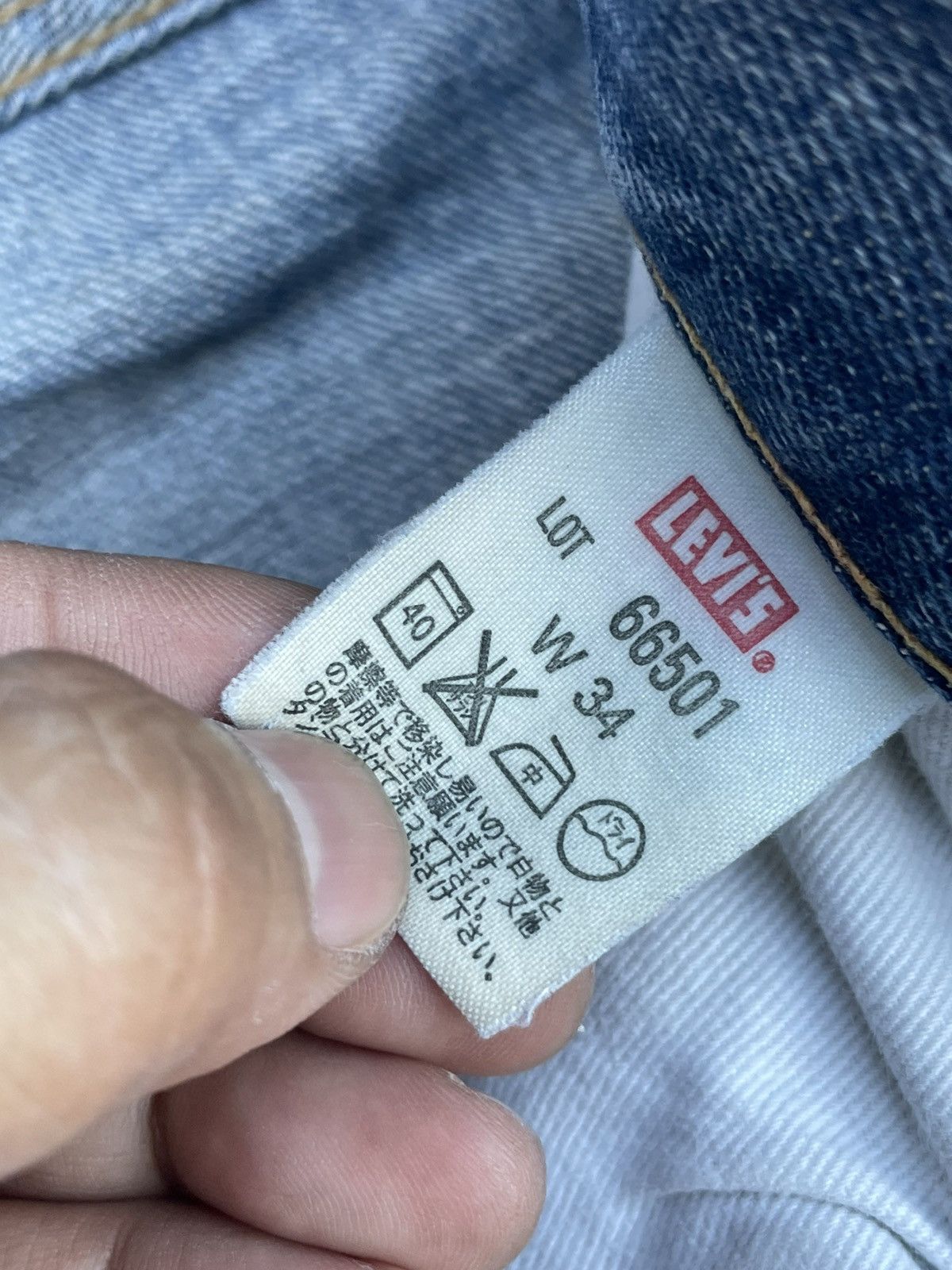 Levi's Vintage 2002 Levis 501 E 66 Model Distresed & Rework Size US 33 - 18 Thumbnail