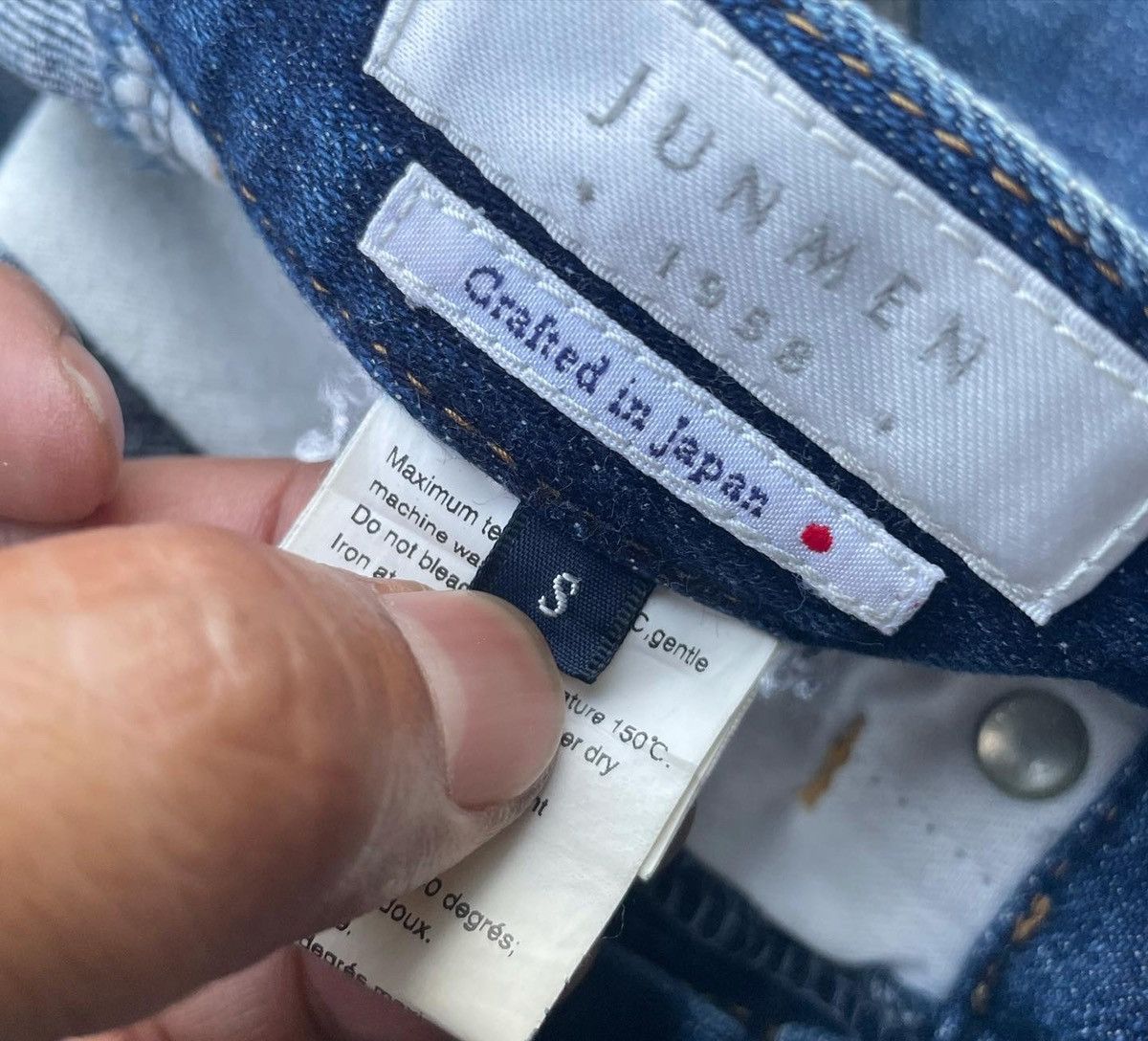 Japanese Brand Junmen Vintage Selvedge Redline Denim Size US 30 / EU 46 - 9 Thumbnail