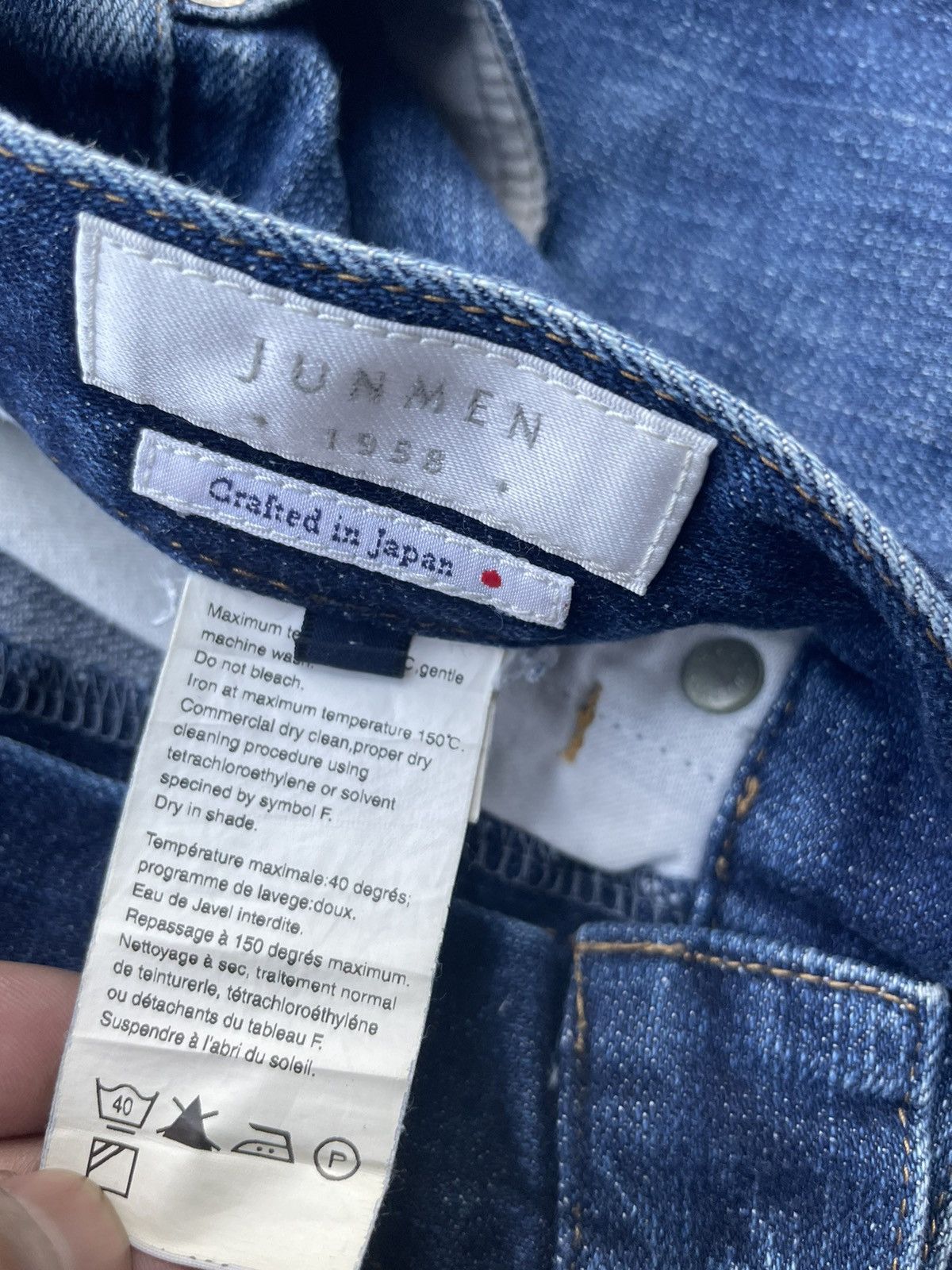 Japanese Brand Junmen Vintage Selvedge Redline Denim Size US 30 / EU 46 - 13 Thumbnail