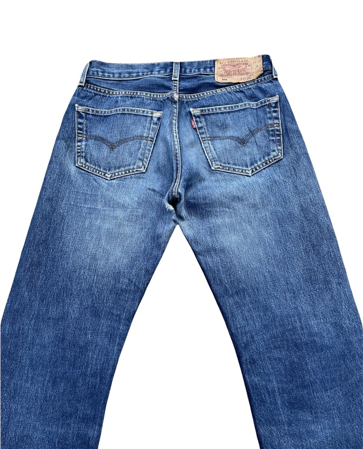 Levi's Levi’s 501 e 2001 Aging Distressed Denim Size US 31 - 10 Thumbnail