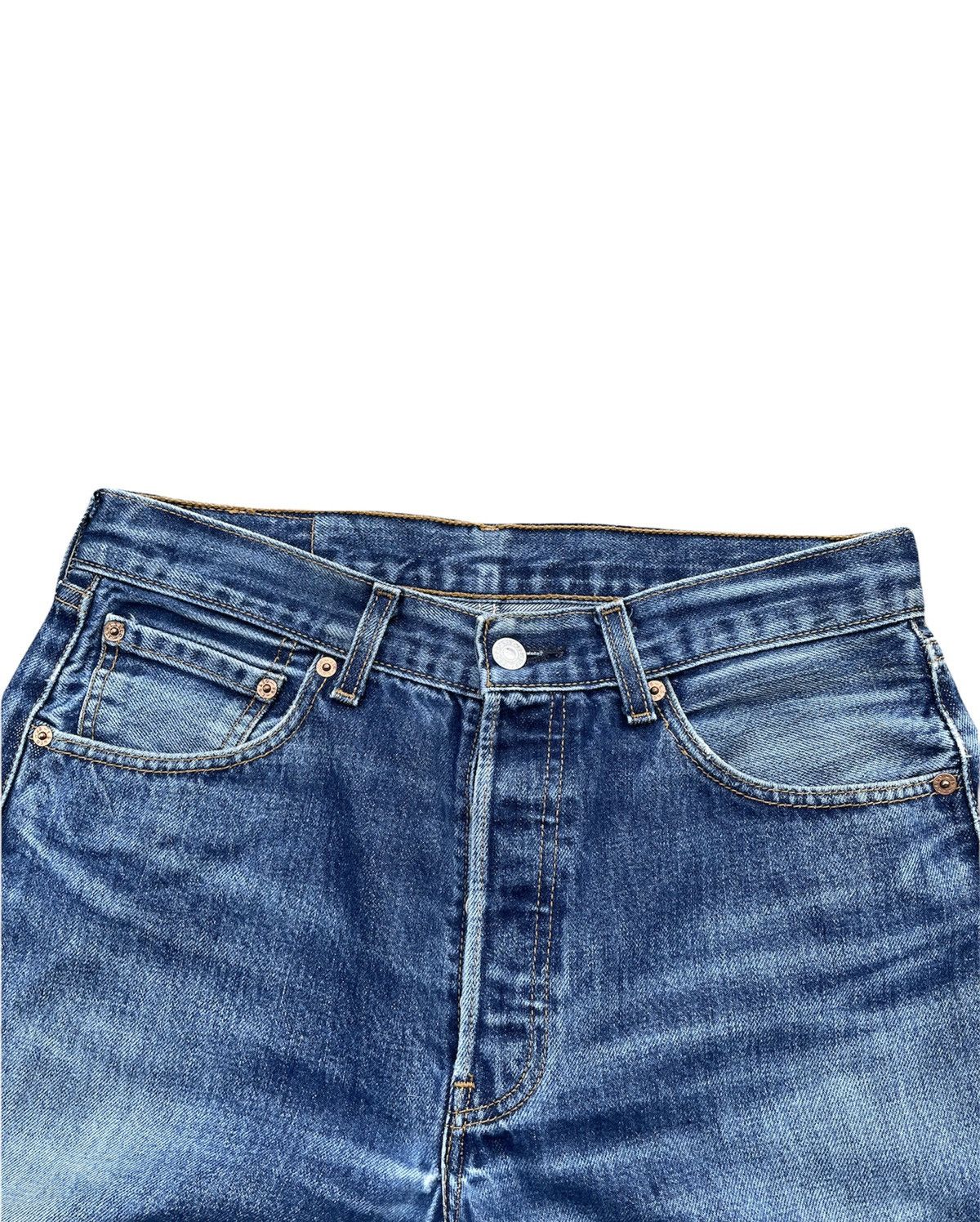 Levi's Levi’s 501 e 2001 Aging Distressed Denim Size US 31 - 8 Thumbnail
