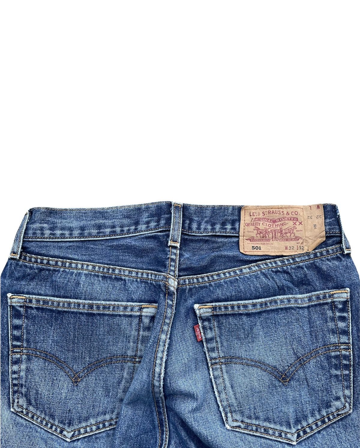 Levi's Levi’s 501 e 2001 Aging Distressed Denim Size US 31 - 12 Thumbnail