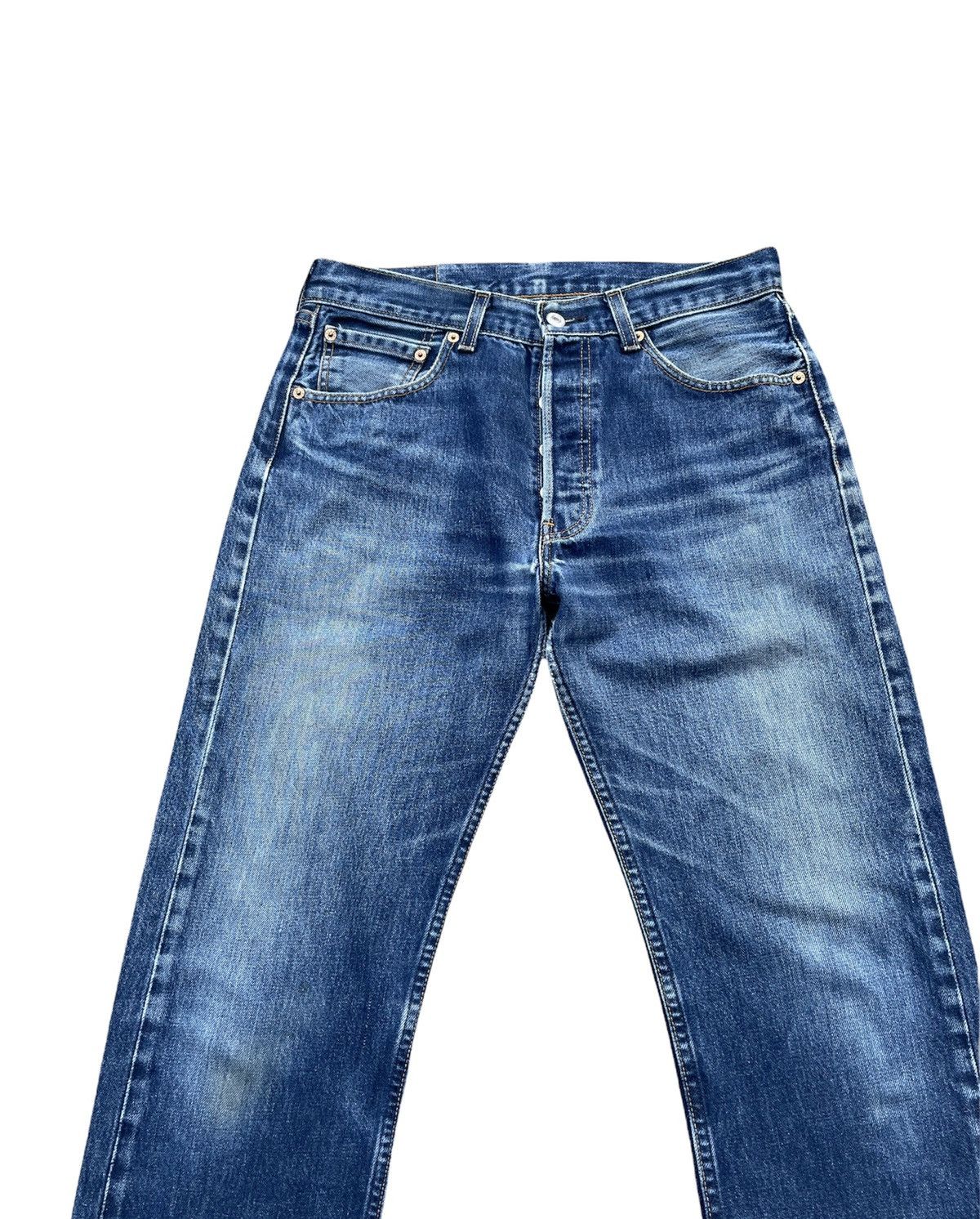 Levi's Levi’s 501 e 2001 Aging Distressed Denim Size US 31 - 4 Thumbnail