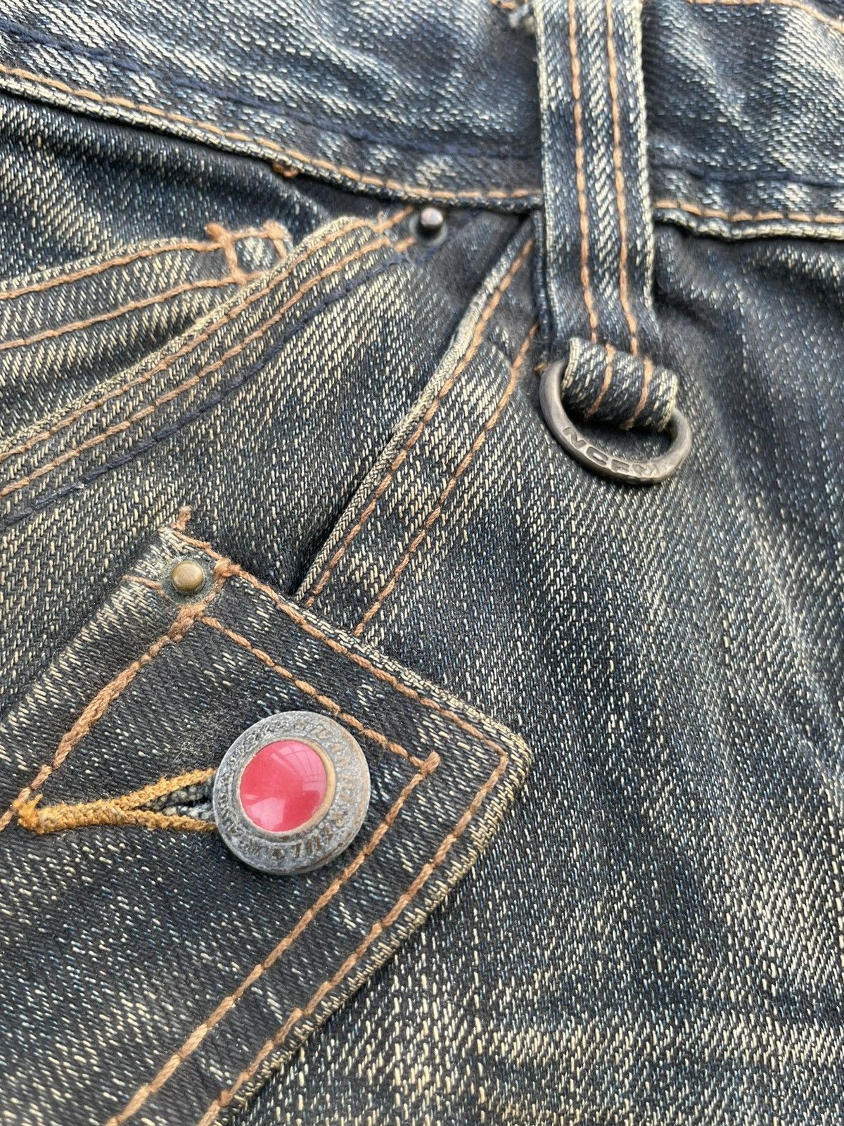 Japanese Brand Nicole Club For amen Aging Distressed Denim Size US 34 / EU 50 - 23 Thumbnail