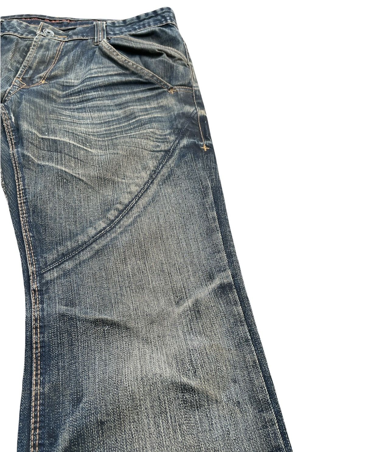 Japanese Brand Nicole Club For amen Aging Distressed Denim Size US 34 / EU 50 - 5 Thumbnail