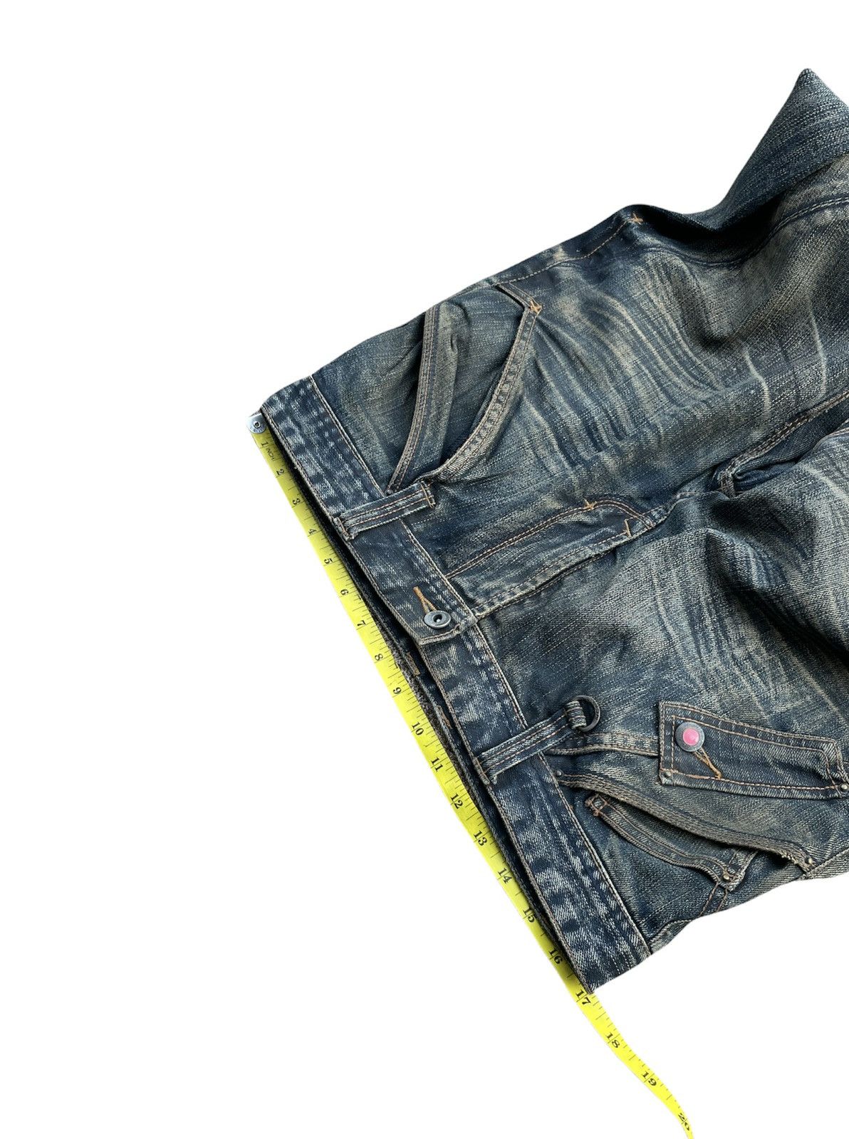 Japanese Brand Nicole Club For amen Aging Distressed Denim Size US 34 / EU 50 - 2 Thumbnail