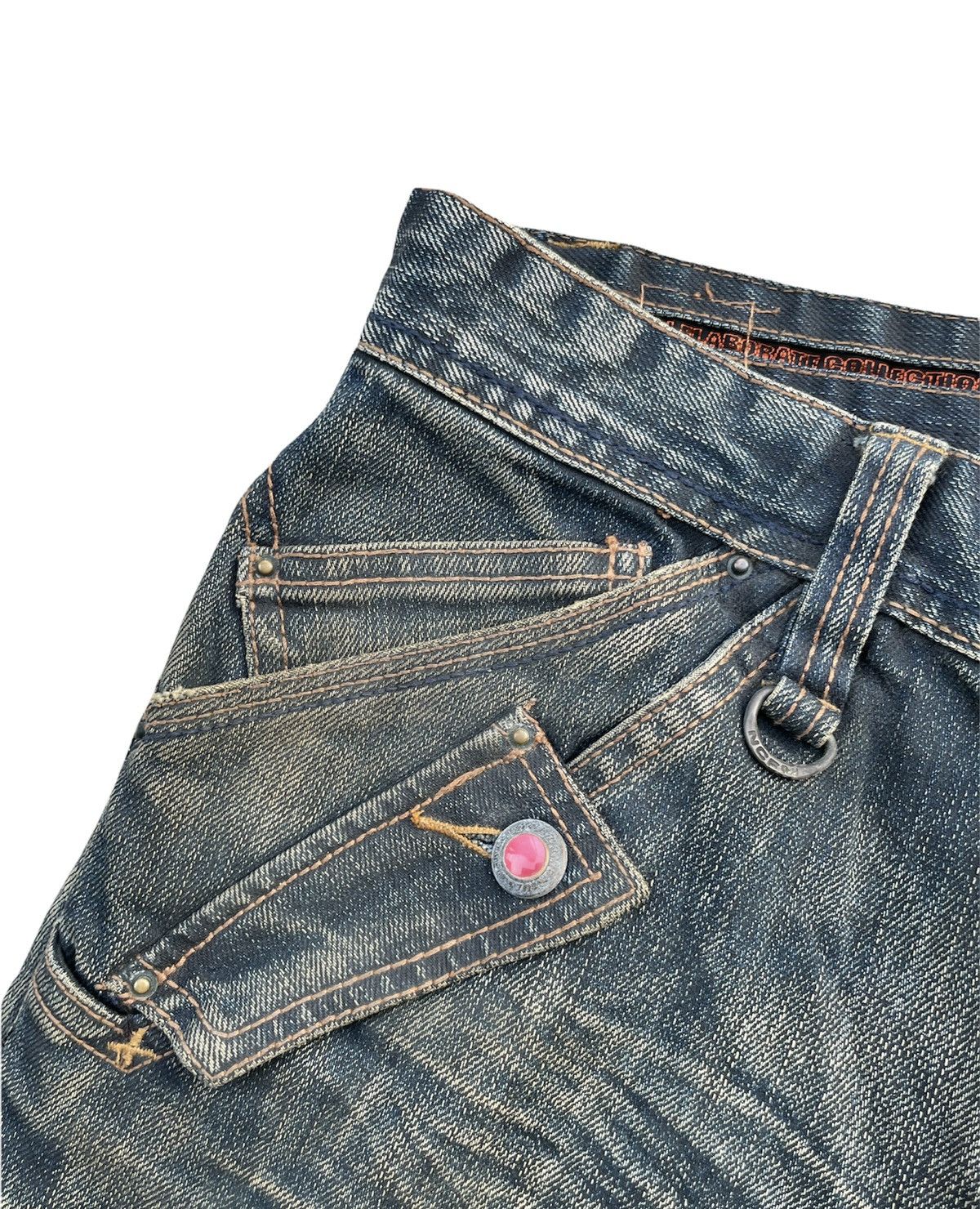 Japanese Brand Nicole Club For amen Aging Distressed Denim Size US 34 / EU 50 - 9 Thumbnail