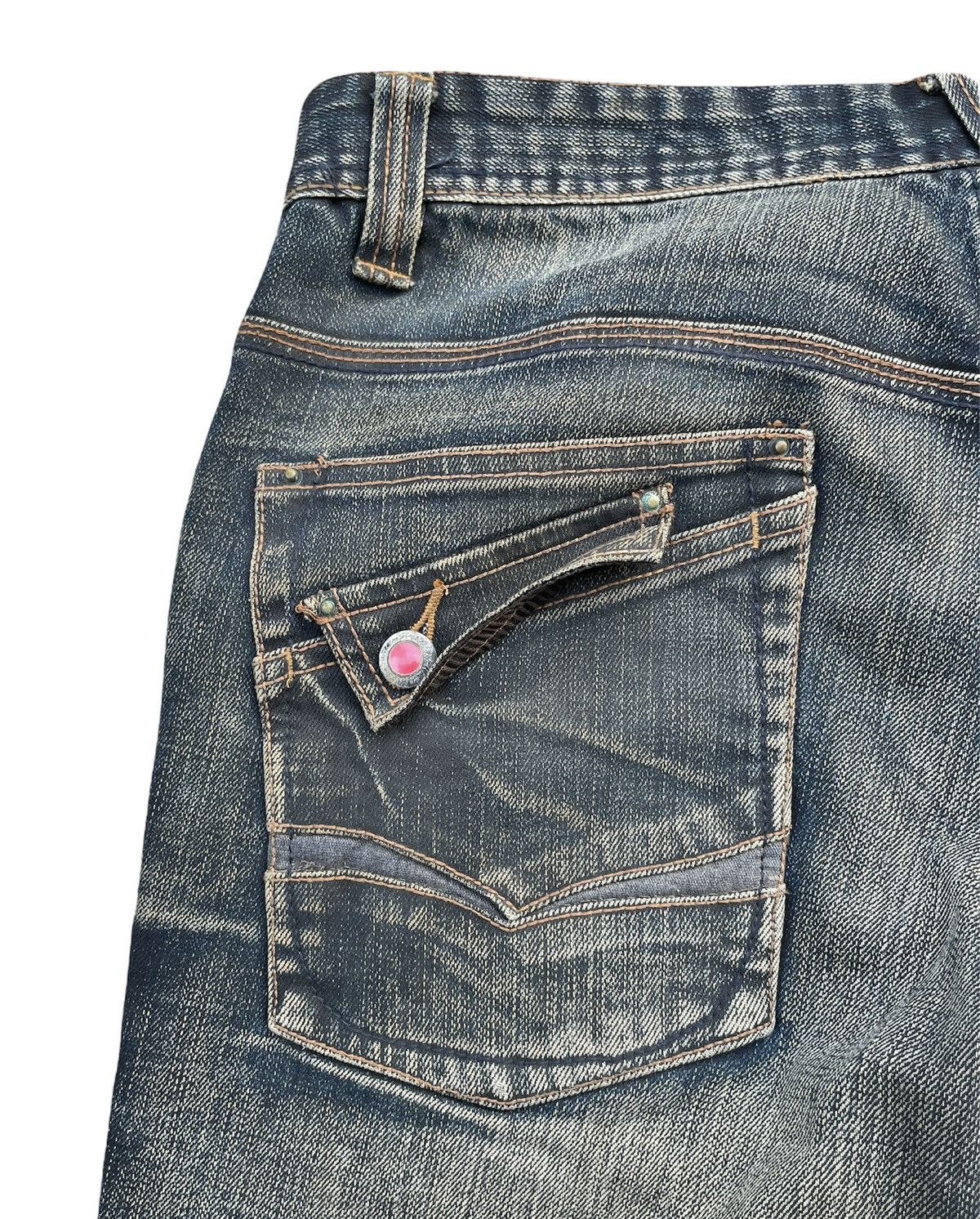 Japanese Brand Nicole Club For amen Aging Distressed Denim Size US 34 / EU 50 - 15 Thumbnail