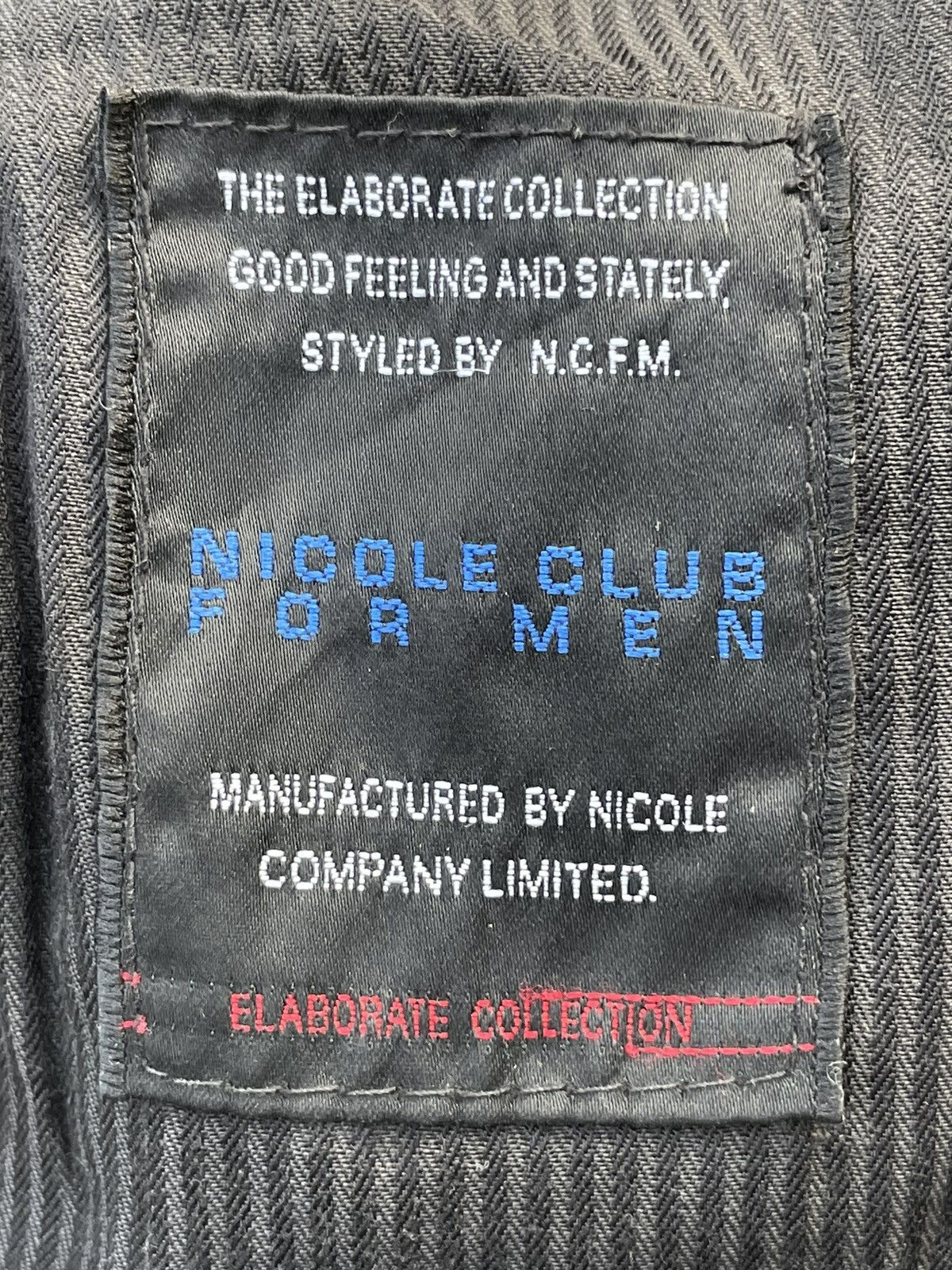 Japanese Brand Nicole Club For amen Aging Distressed Denim Size US 34 / EU 50 - 18 Thumbnail